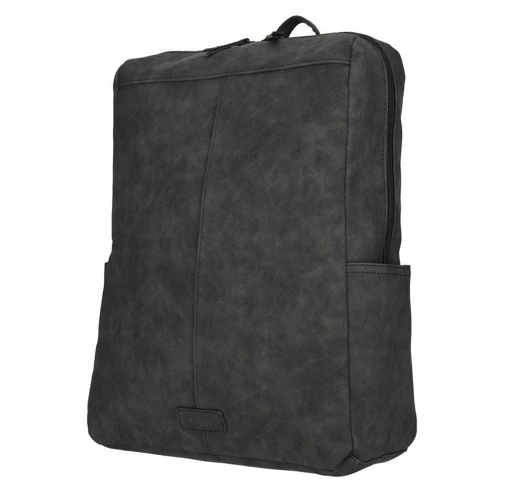 Christian Wippermann Cityrucksack Kleiner Rucksack Fahrradrucksack Leder Optik (1 tlg, 1-tlg), Kurier Schulrucksack Bag