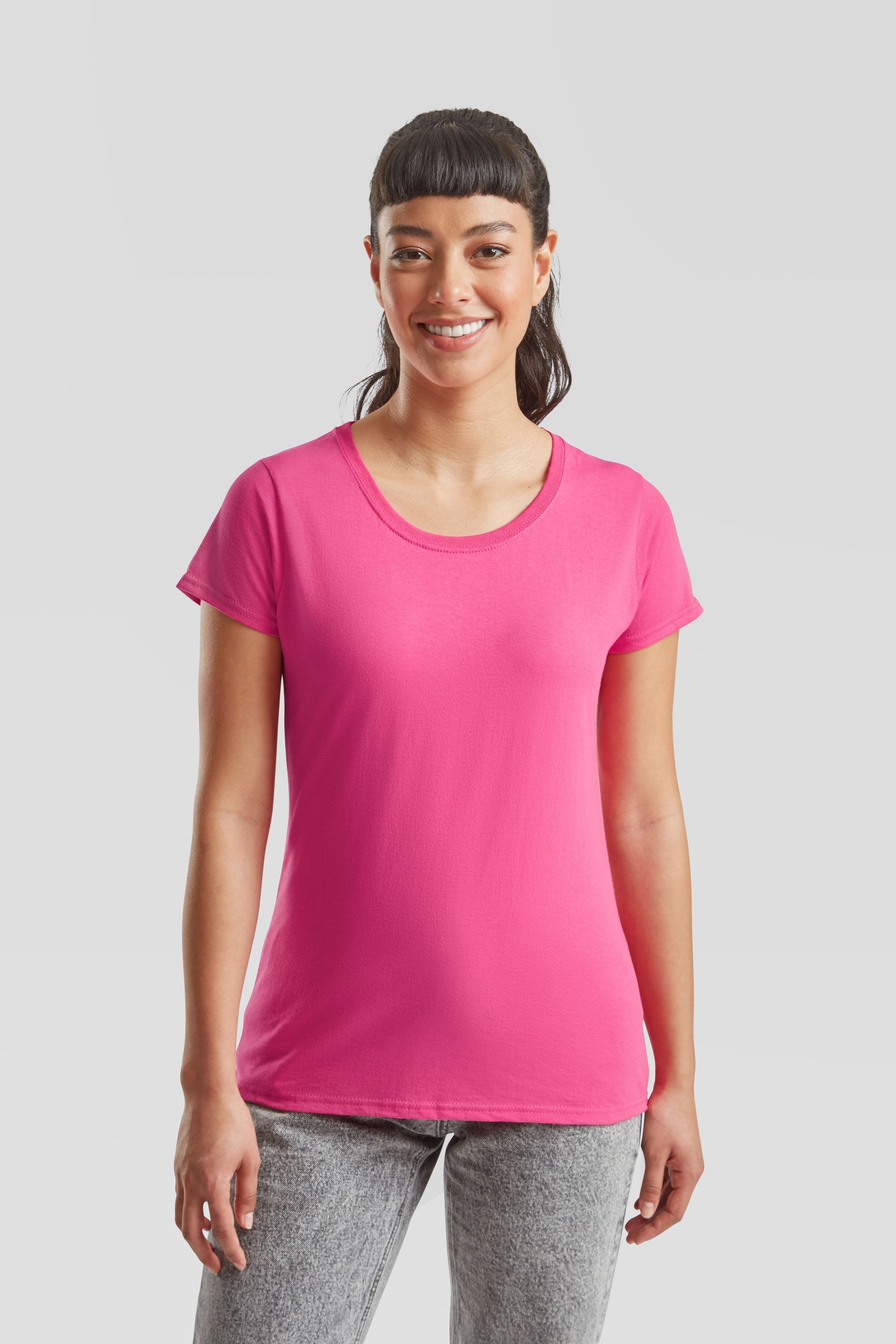 Fruit of the Loom Rundhalsshirt Fruit of the Loom Valueweight T Lady-Fit – Bild 3 von 5