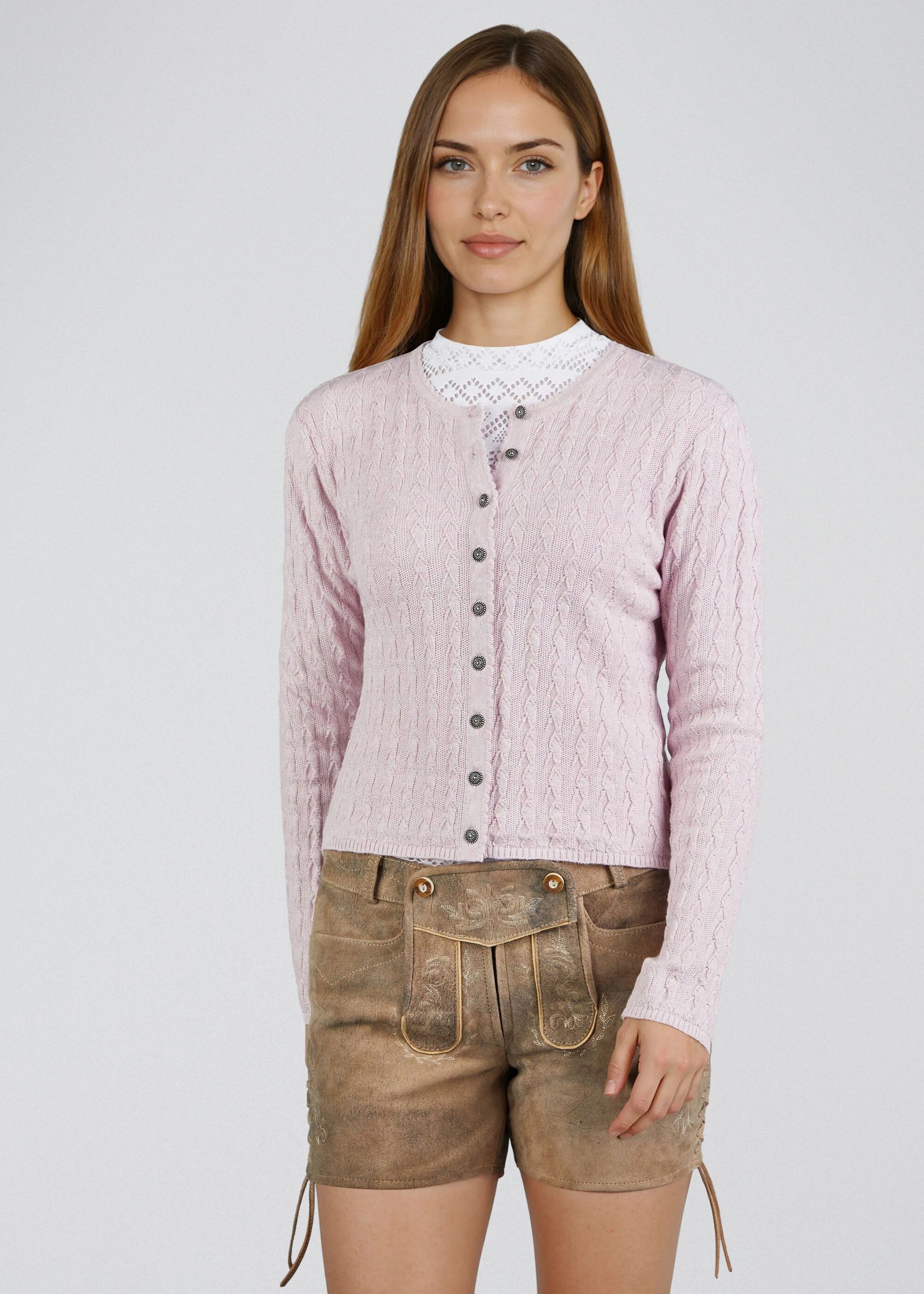 Spieth & Wensky Trachtenstrickjacke Hummeltal (1-tlg) mit klassischem Zopfmuster