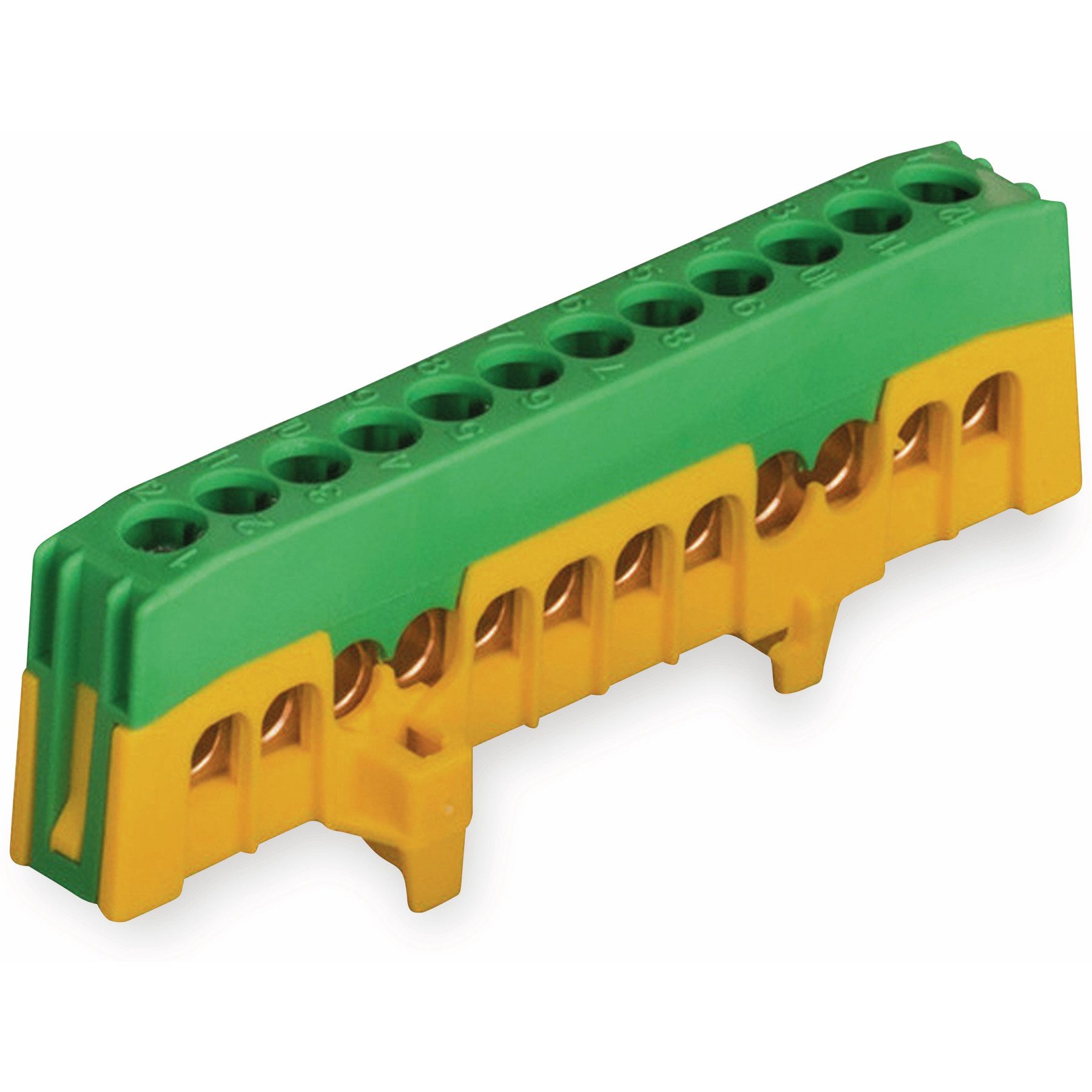 POLLMANN Verbindungsklemme POLLMANN Schutzleiterklemme 12-polig, 16 mm², grün/gelb, für