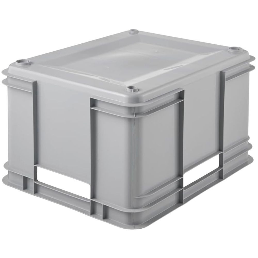 keeeper Aufbewahrungsbox keeeper Euro-Box Bruno XL 43x35x24 cm 28,0 Ltr. Eco Stone Grey Stapelb
