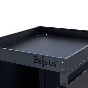 Zelsius Mülltonnenbox Mülltonnenbox mit Pflanzdach für 120 - 240 Liter Mülltonnen, Inkl. Erweiterungsmöglichkeit