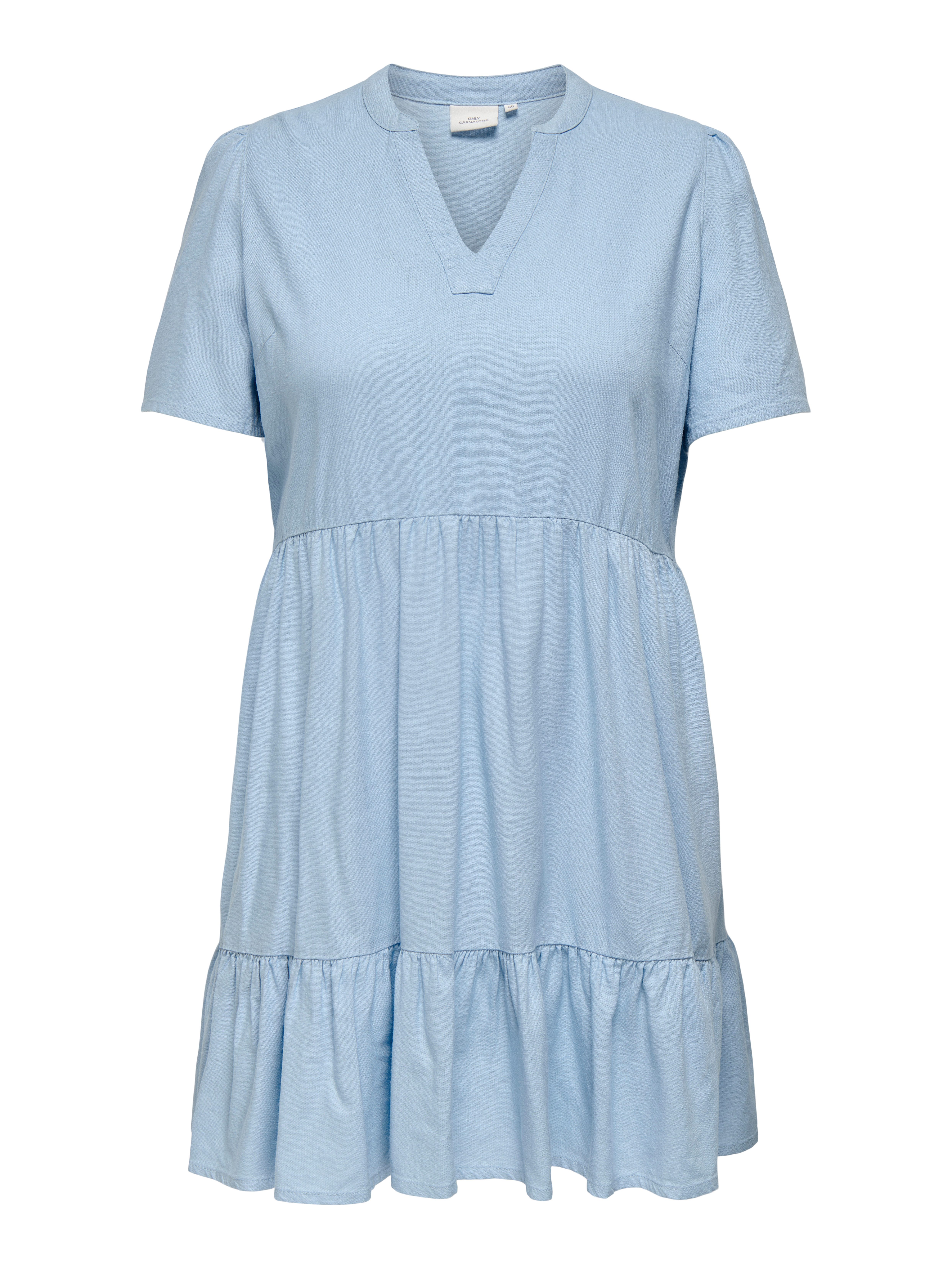Minikleid CARTIRI-CARO S/S V-NECK LIN DRESS TLR