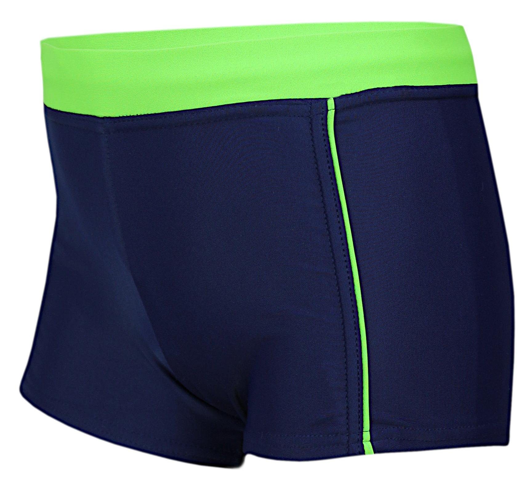 Schwimmhose Badeshorts Aquarti Jungen Badeshorts / Grün 024 Paspel Dunkelblau Kinder Badehose Seitliche Aquarti