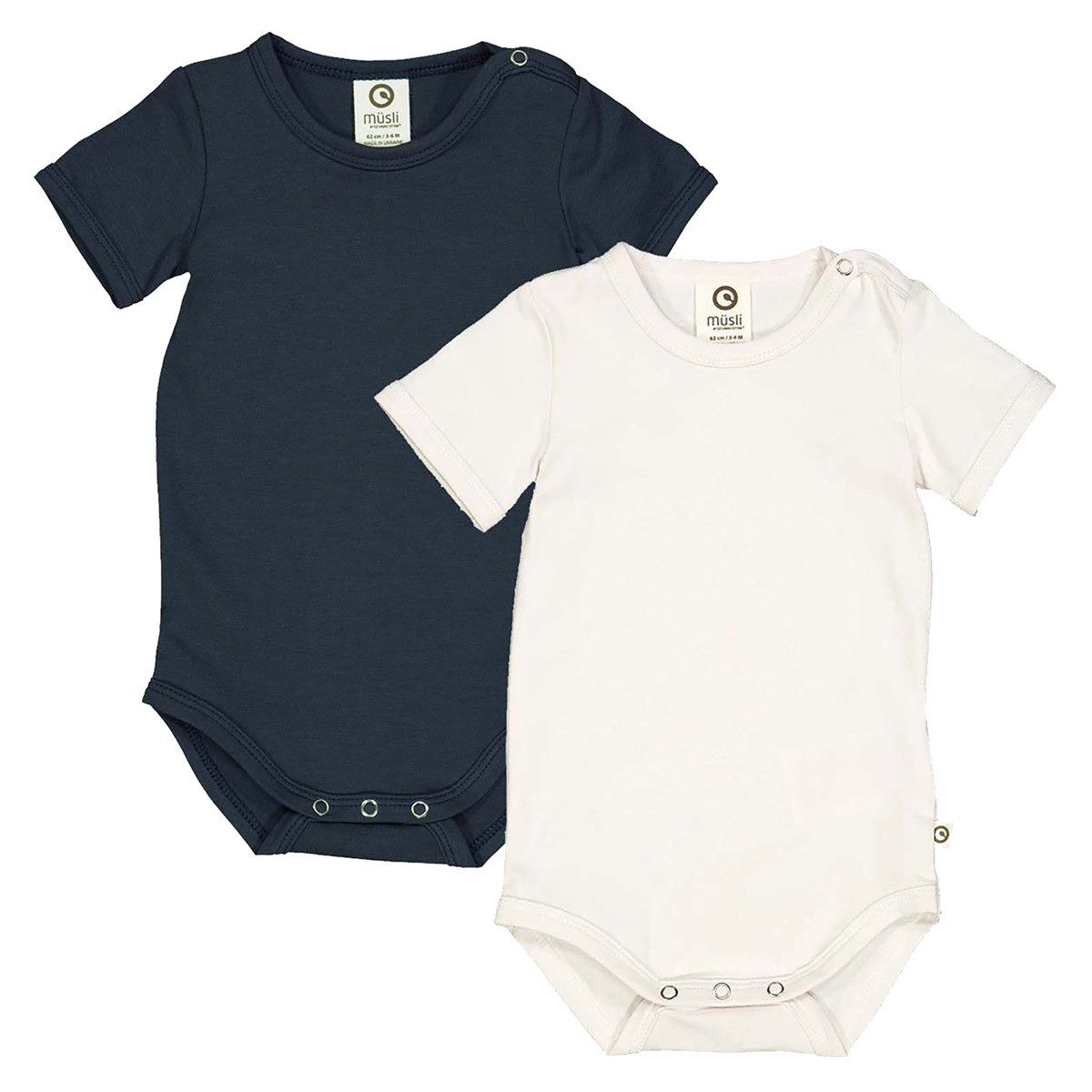 Müsli by GREEN COTTON Kurzarmbody 1581025301 Unisex Kinder (2-tlg) Kleidbody, Body mit Rock, Bodysuit-Kleid, Bodykleidchen, Body-Dress