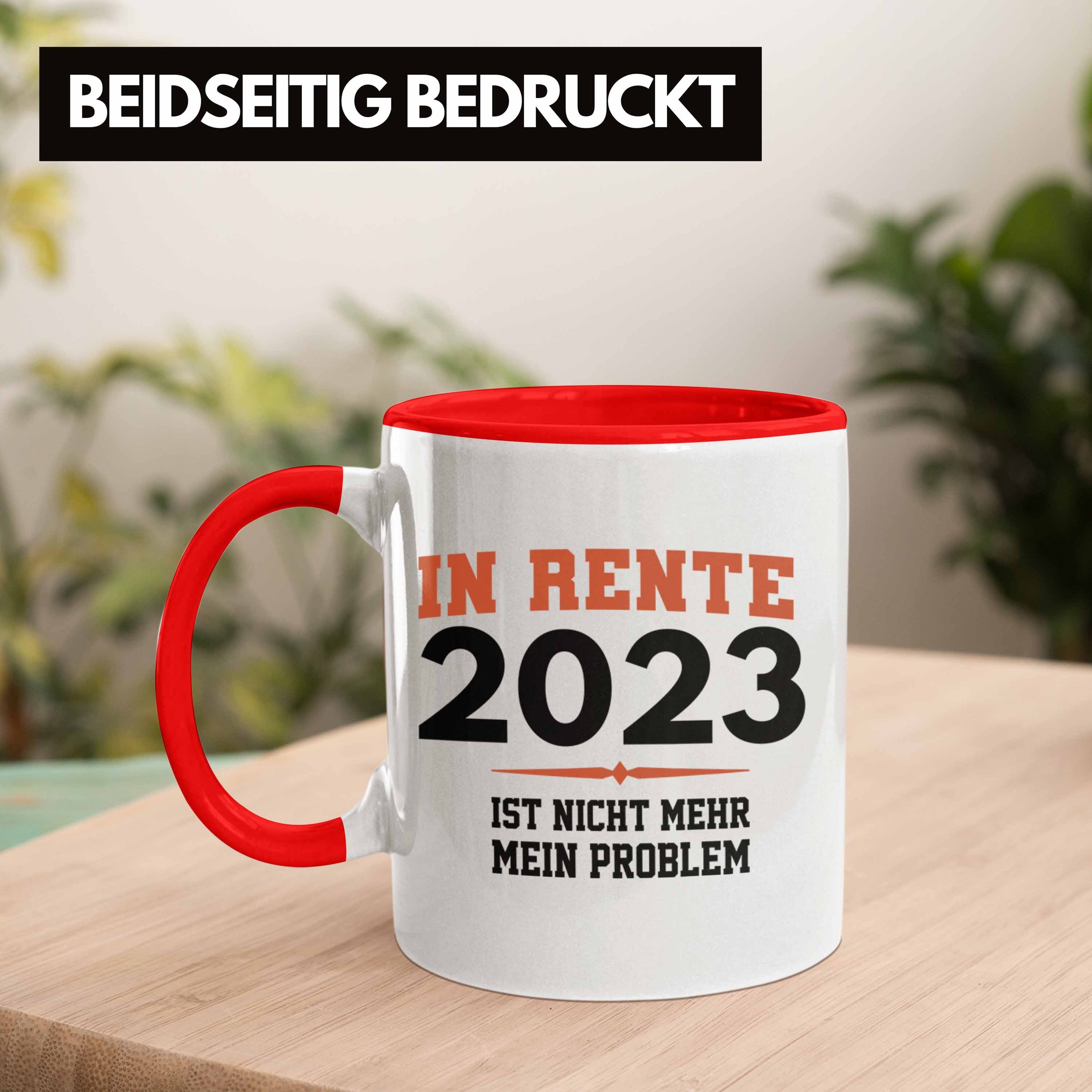 Ruhestand Tasse 2023 Rente Renter Rot Tasse Geschenk - Trendation Trendation