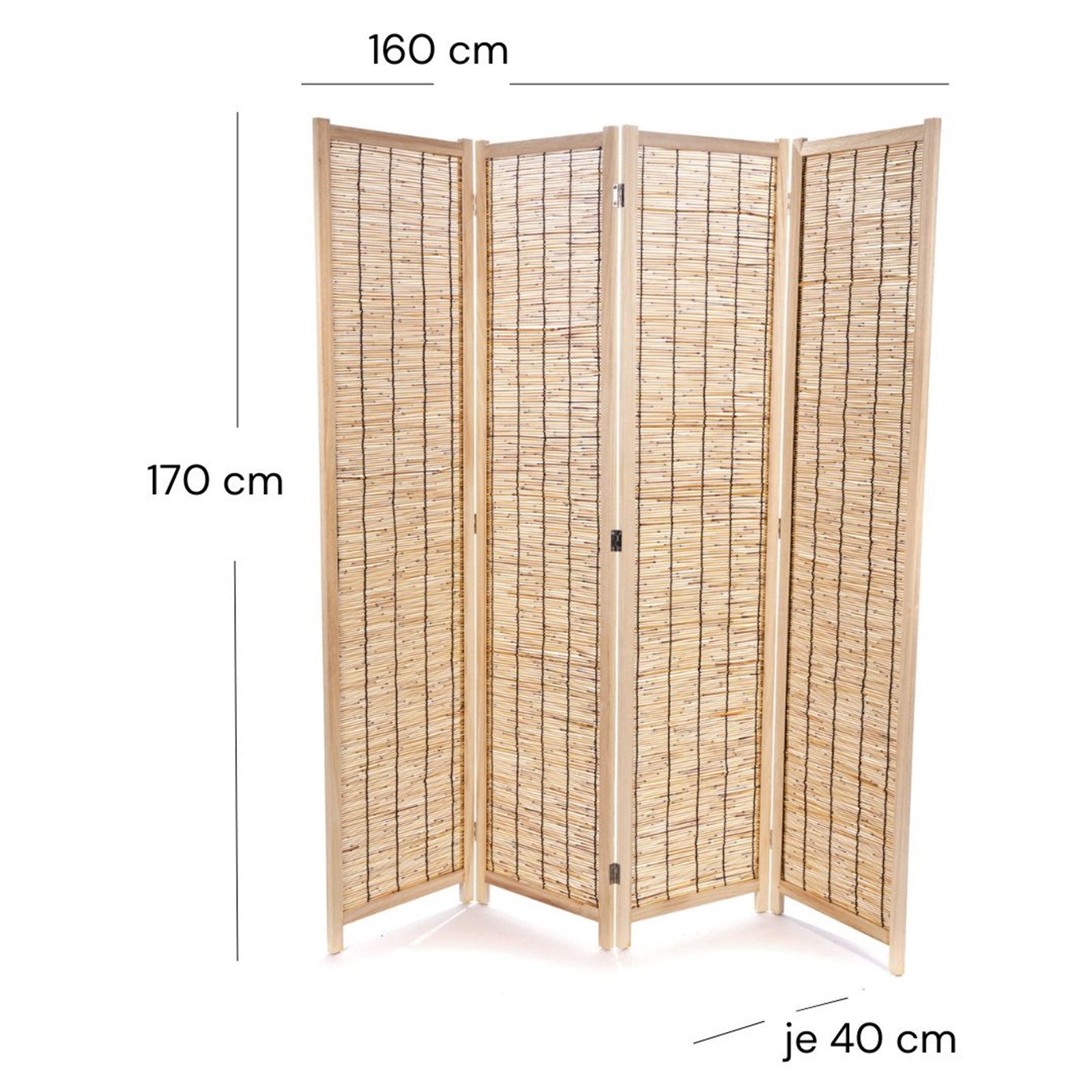 CREEDWOOD Paravent, natur