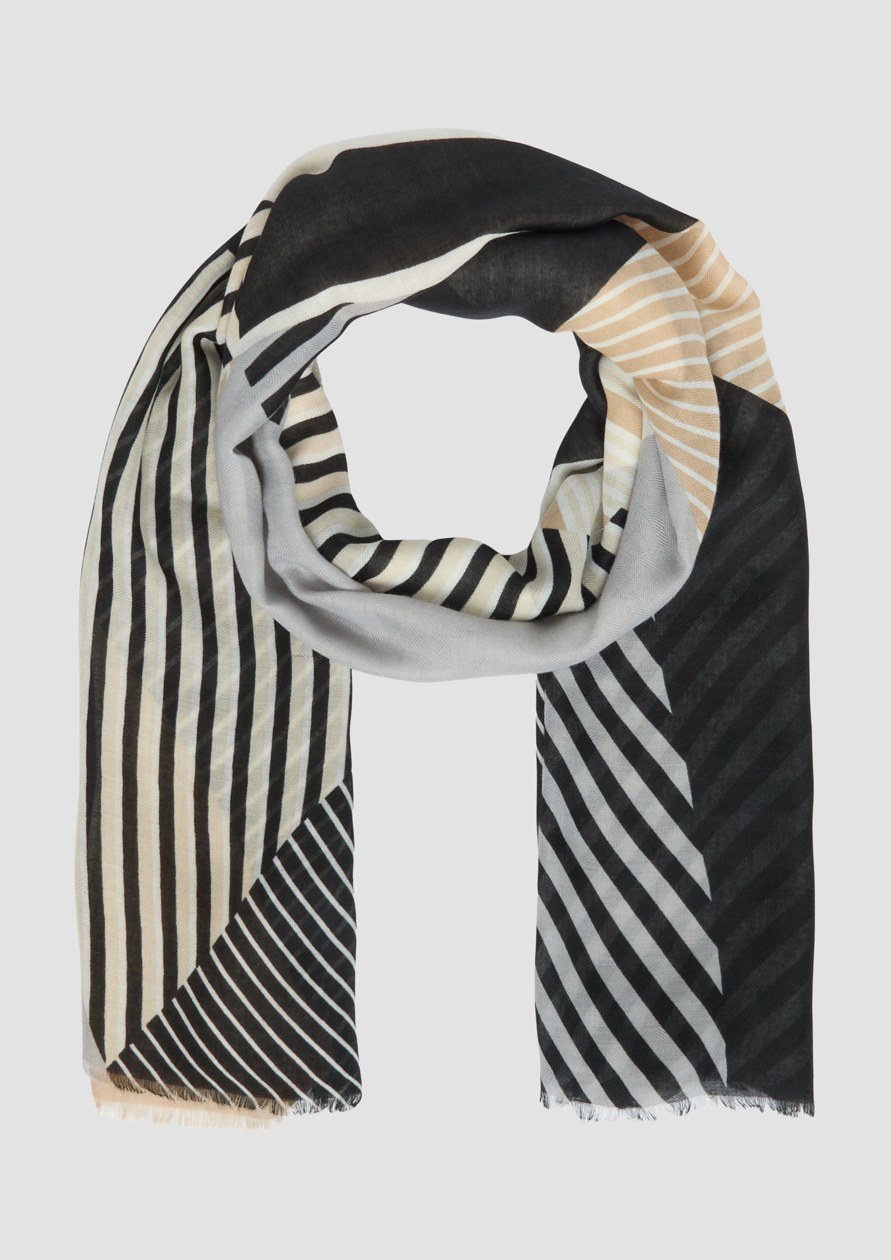 Halstuch Feines Tuch aus recyceltem Polyester mit modischem Artwork-Print