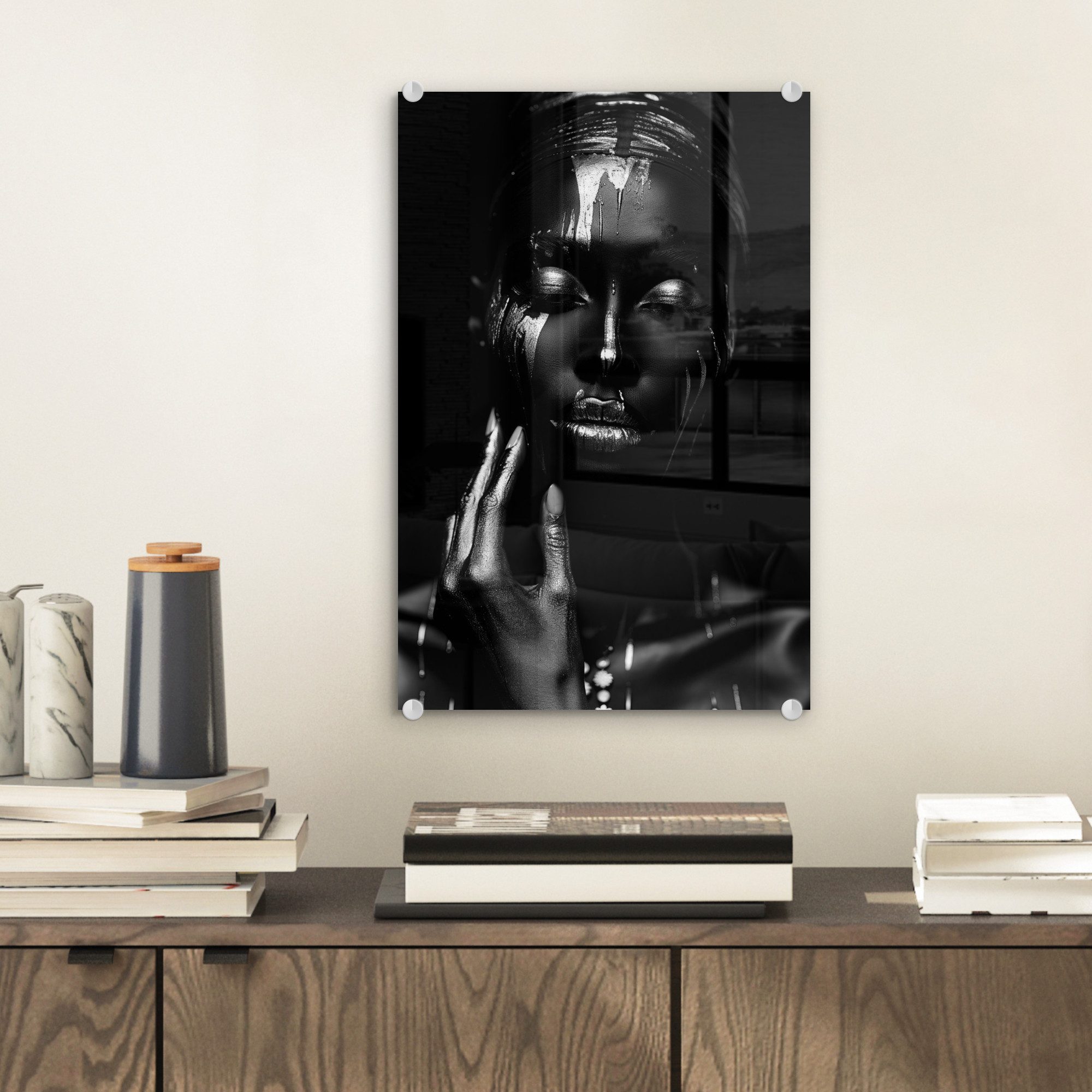 MuchoWow Acrylglasbild Frau - Abstrakt - günstig online kaufen