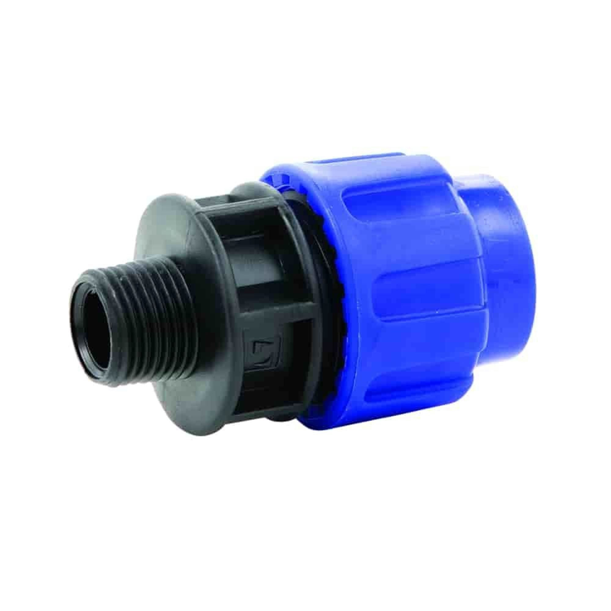 Cepex Gewindefitting PE Rohr Verschraubung, Kupplung 20mm, 3/4 Zoll AG, Trinkwasser, geeignet