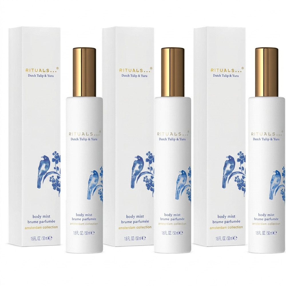 Rituals Gesichts- und Körperspray Rituals Amsterdam Collection Body Mist 3er Set, Vorteilspack mit drei Body Mists für den regelmäßigen Gebrauch