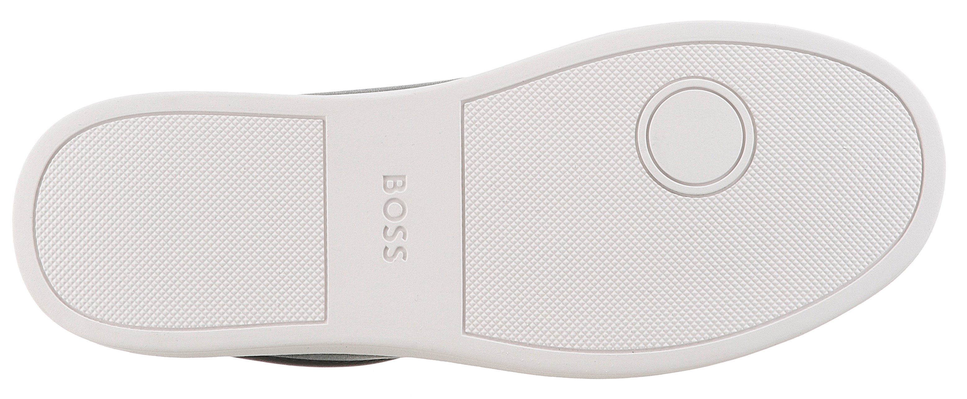 BOSS Kieran Tenn Sneaker, Schnürschuh, Freizeitschuh, Halbschuh mit weißer Laufsohle