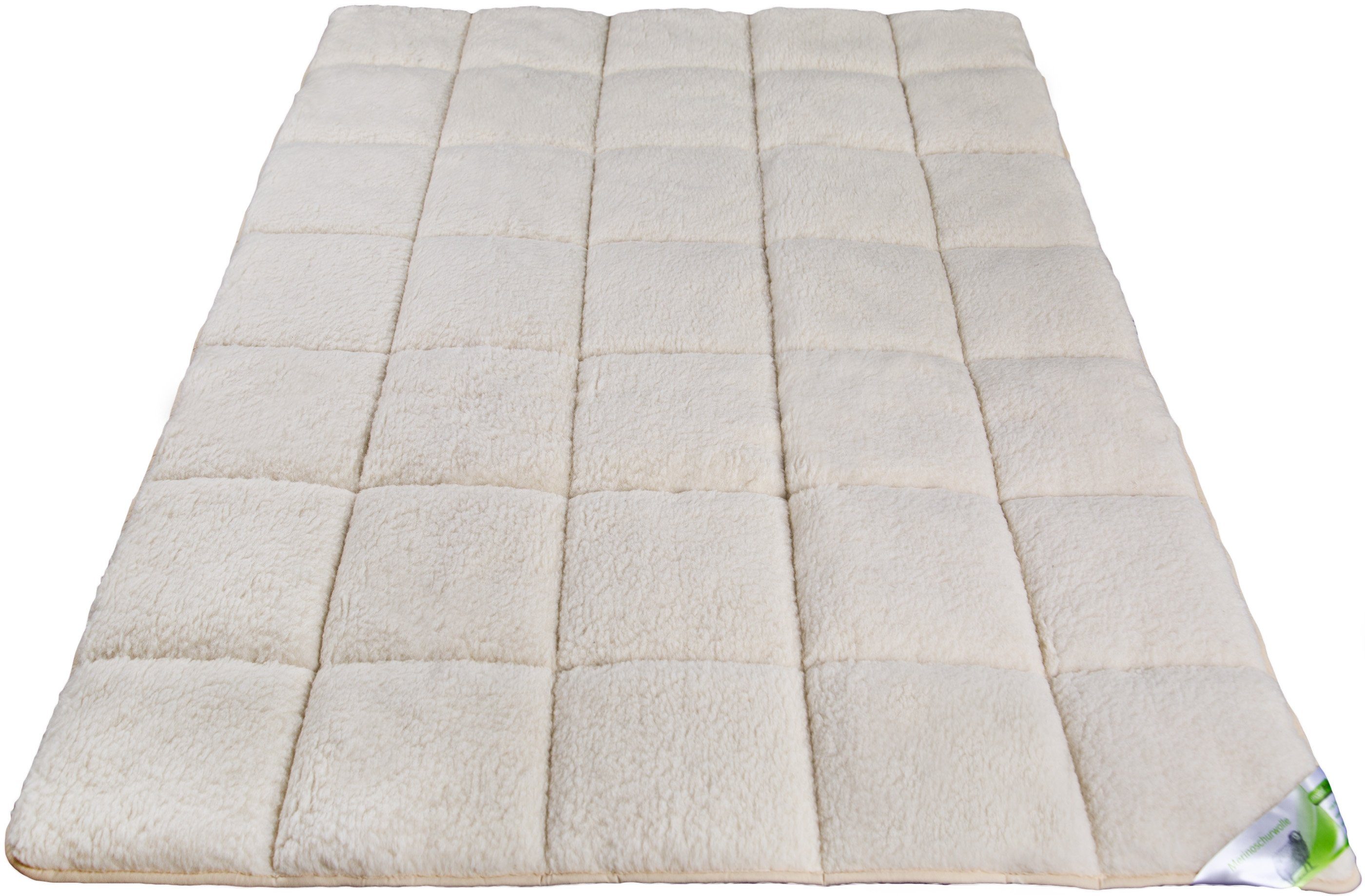 franknatur, Topper Auflage Lammflor, Schurwolle, Topper mit Merinowolle für ganzjährige Nutzung