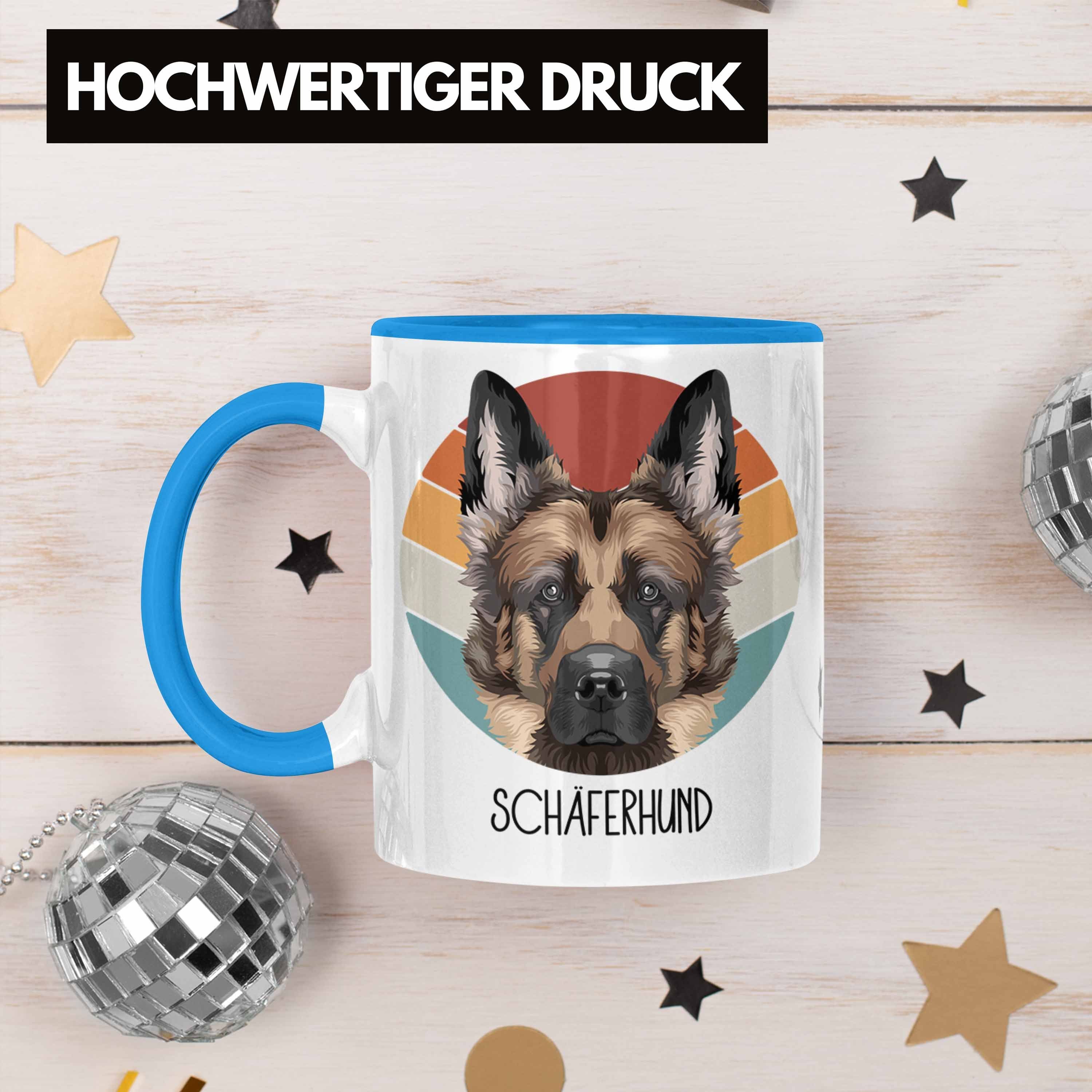 Schäferhund Besitzer Lustiger Geschenk Spruch Geschenkidee Blau Trendation Schäf Tasse Tasse