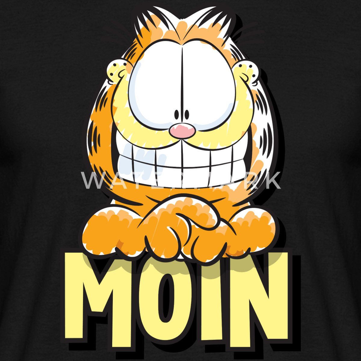 Spreadshirt T-Shirt Garfield Moin Nordsee Ostsee Geschenk Männer T-Shirt (1-tlg)