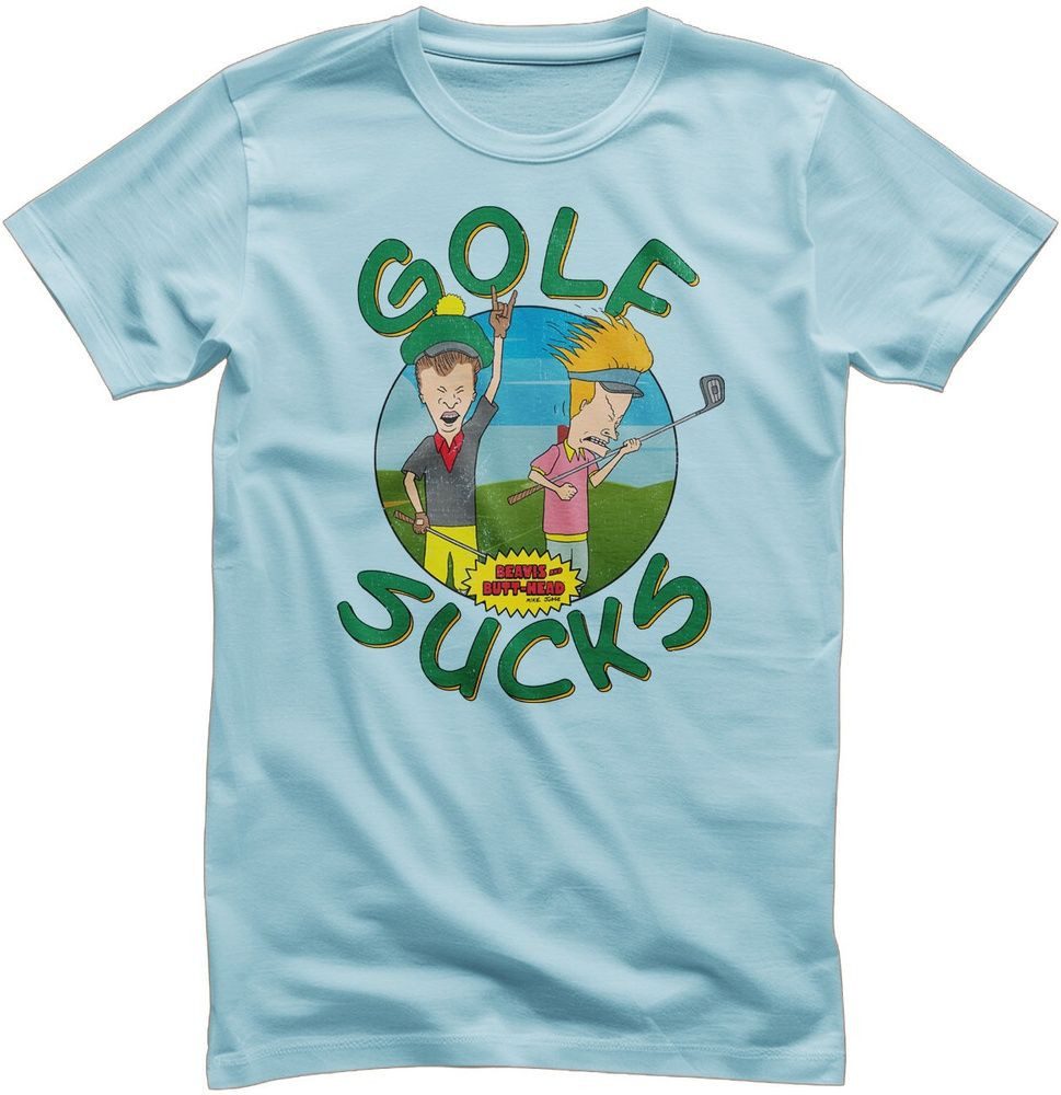 BEAVIS and BUTT-HEAD T-Shirt Golf Sucks T-Shirt