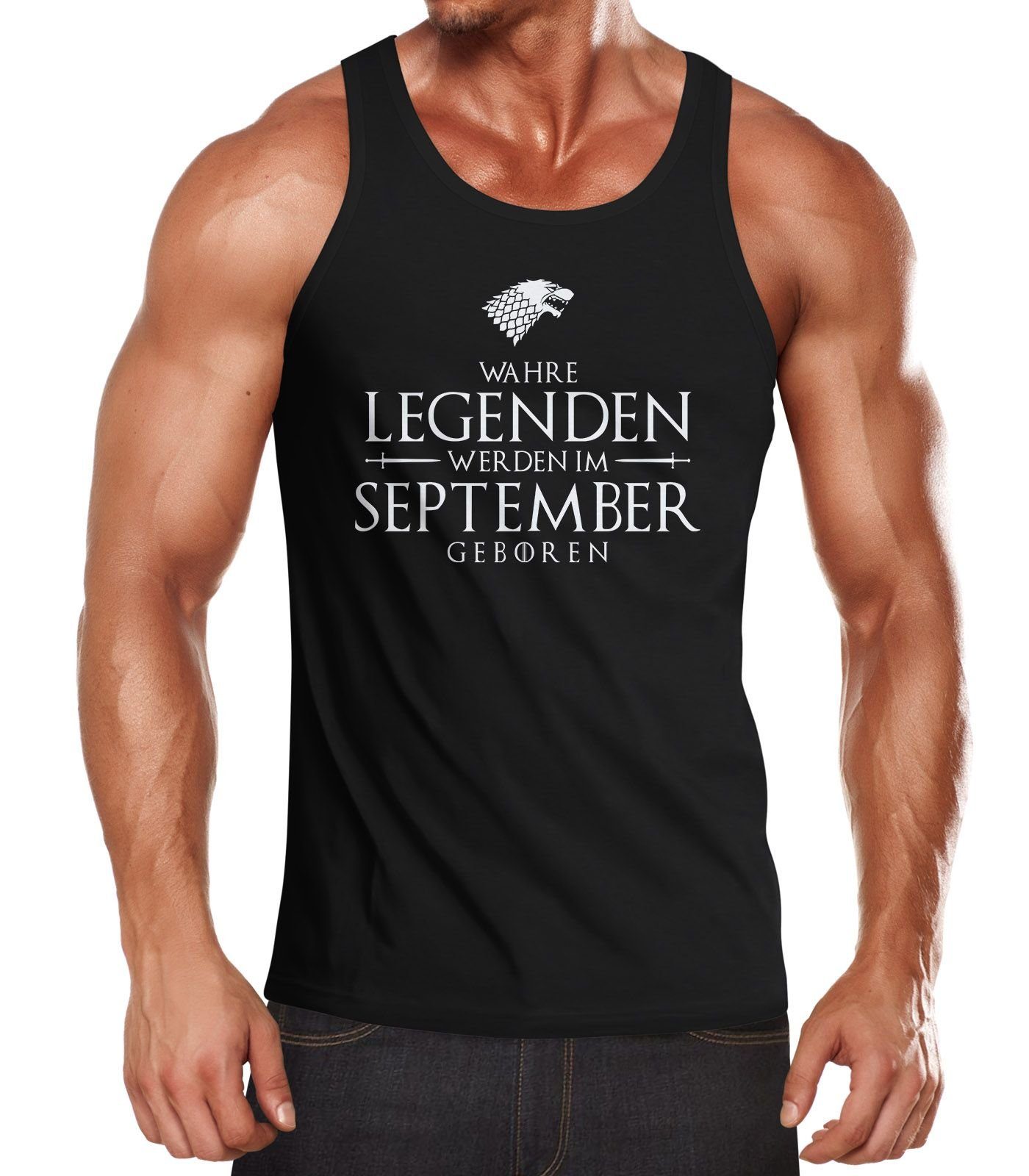 MoonWorks Tanktop Herren Tanktop Wahre Legenden günstig online kaufen