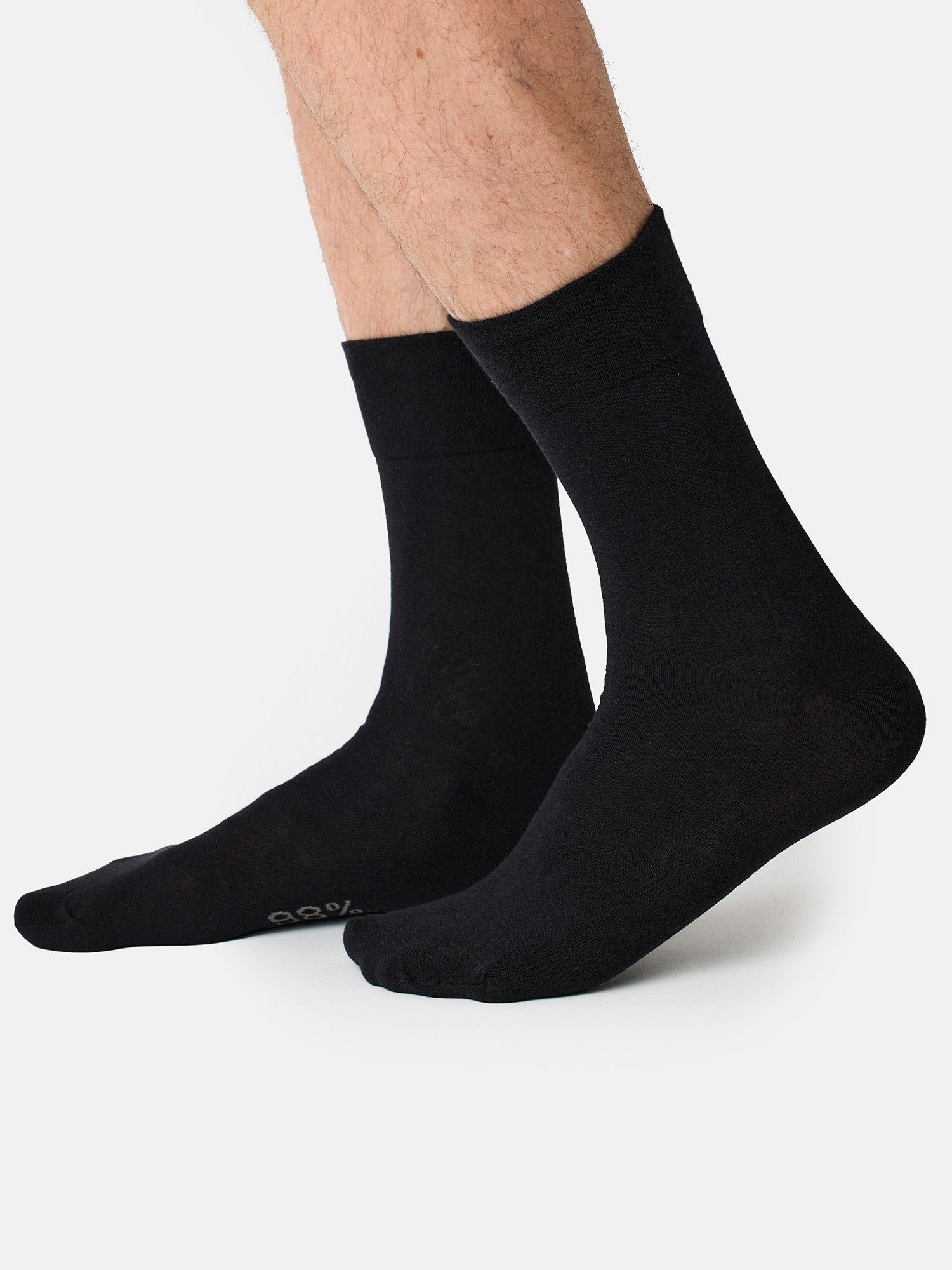 schwarz Der Nur (7-Paar) günstig uni Socken Basicsocken Komfort