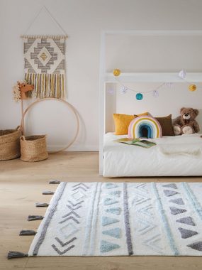 Kinderteppich Levi, benuta, rechteckig, Höhe: 6 mm, Kunstfaser, Berber, Ethno-Style, Wohnzimmer