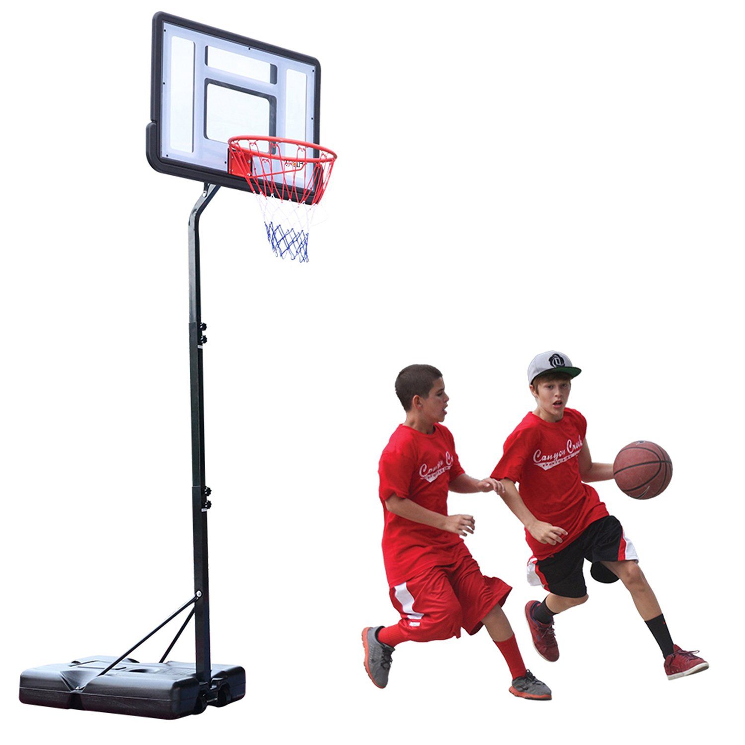 Dedom Basketballkorb Verstellbarer Basketballständer mit Rollen,  210-260cm,Für Jugendliche