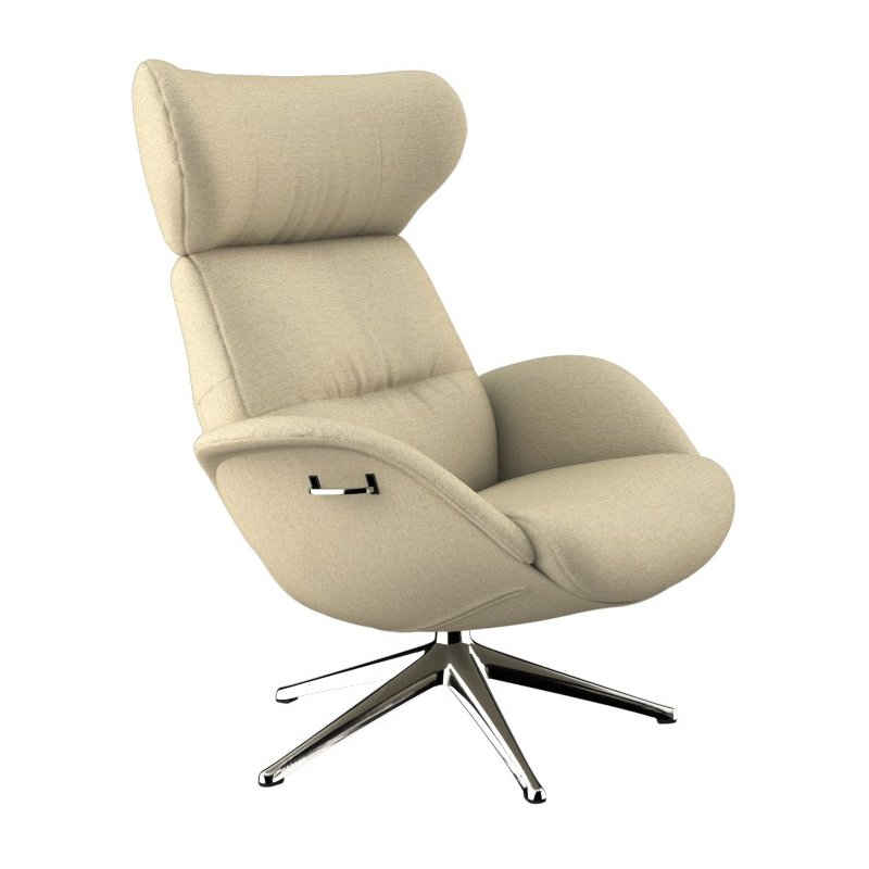 FLEXLUX Relaxsessel Relaxchairs More, Premium Komfort, Rücken- & Kopfteilverstellung, drehbar, Fuß Alu