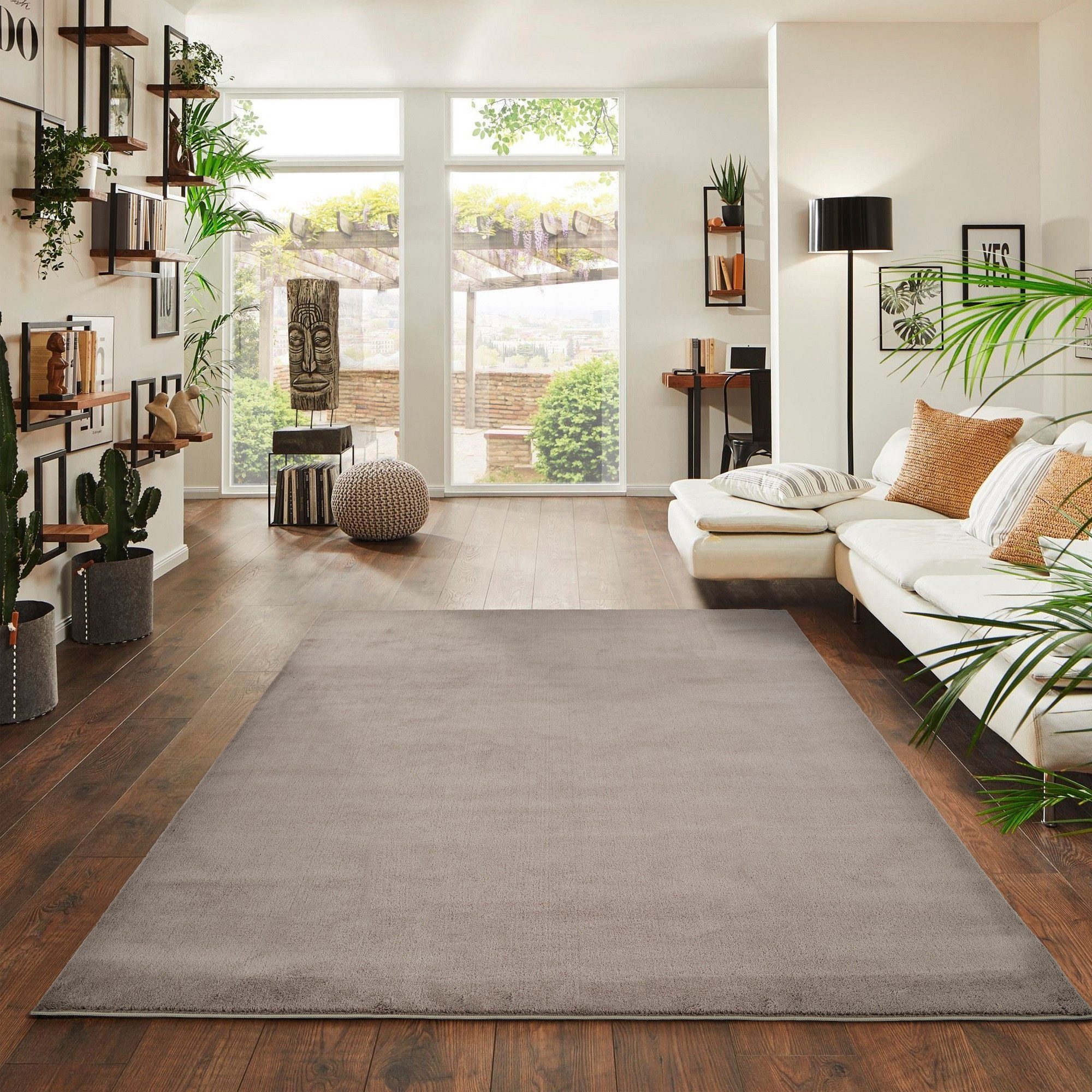 Jimri Teppich Fluffy flauschiger Teppich Läufer Hochwertige Kurzflor Teppic günstig online kaufen