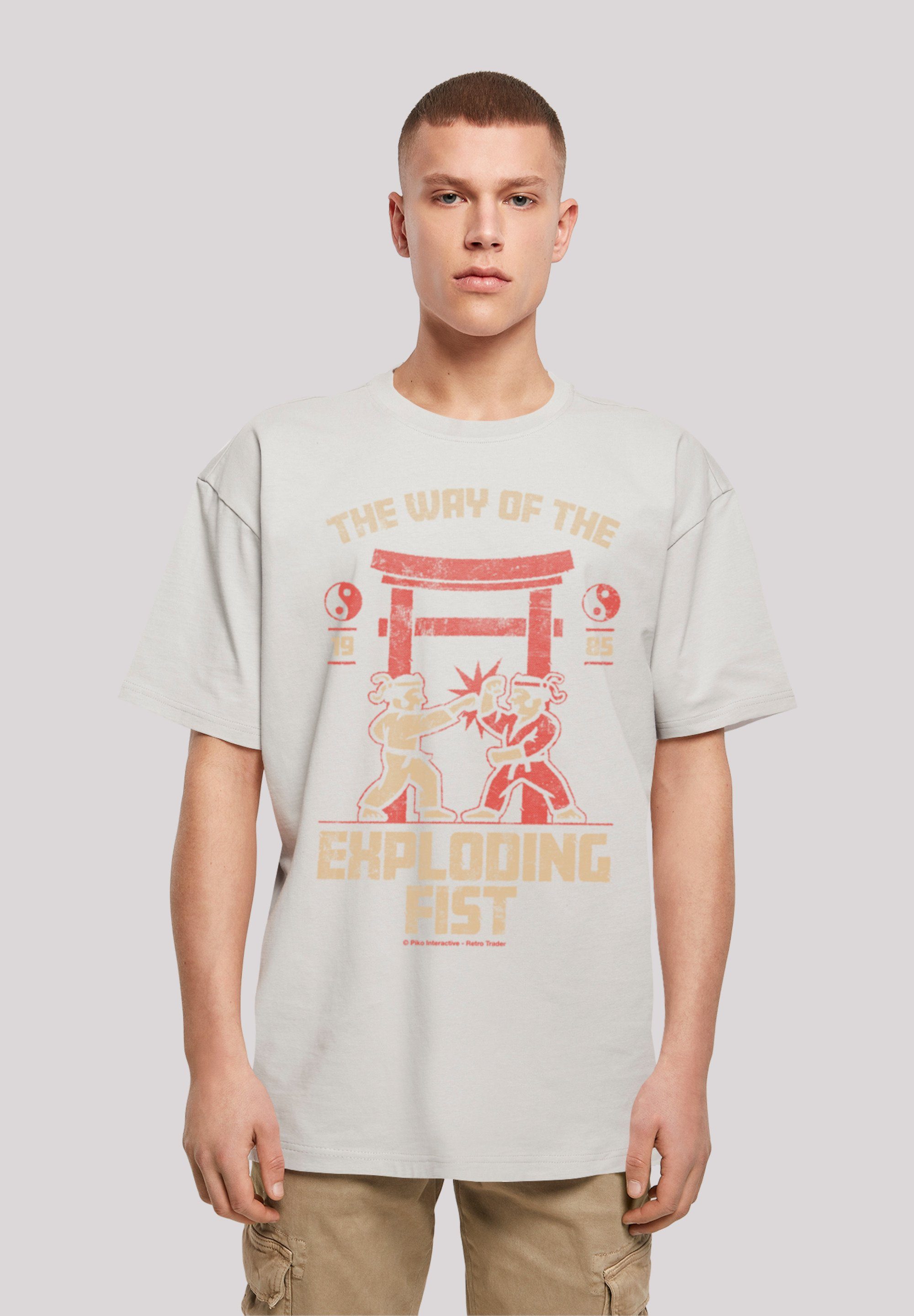 F4NT4STIC T-Shirt The Way Of The Exploding Fist Retro Gaming SEVENSQUARED Print lightasphalt