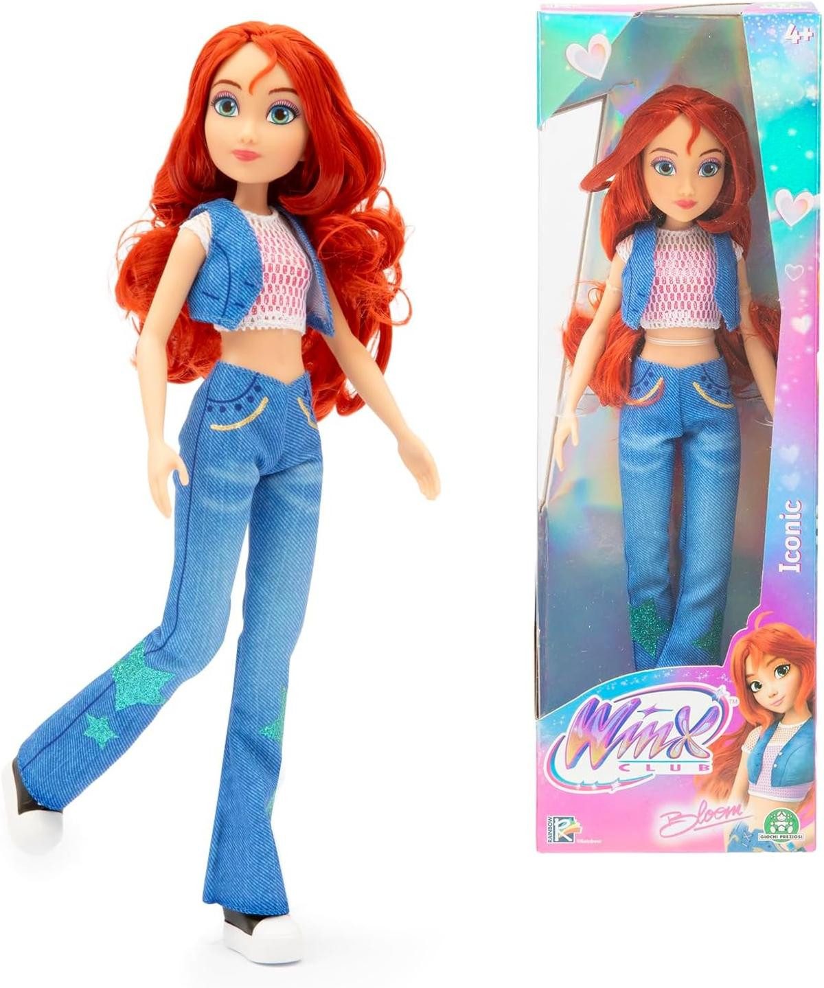 Giochi Preziosi Meerjungfrauenpuppe Winx Iconic Puppe Bloom 27 cm bewegliche Gelenke rotes Haar 4+