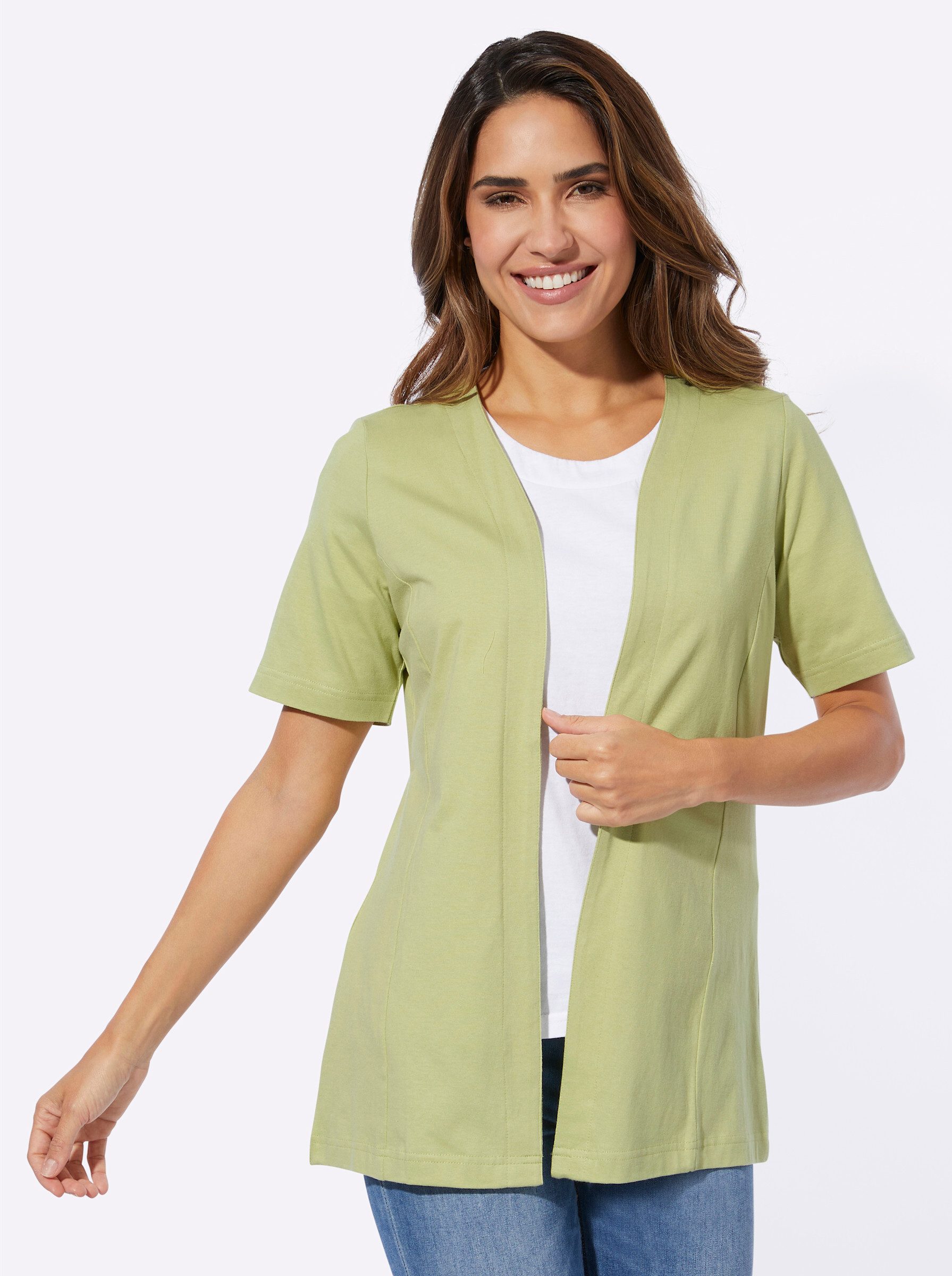 Sieh an! Shirtjacke Shirtjacke Kurzarm günstig online kaufen