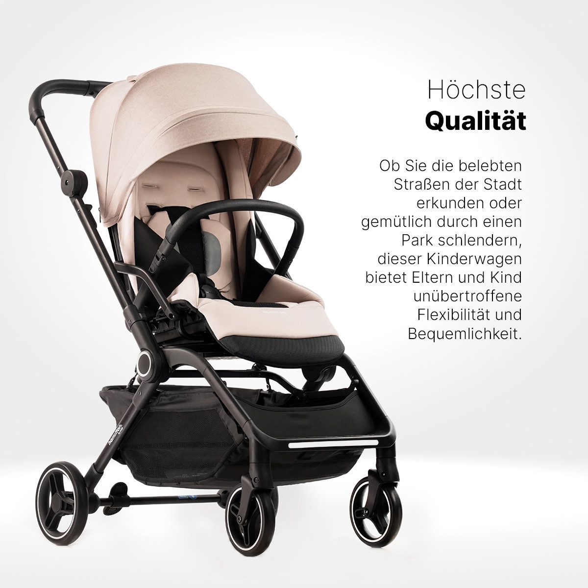 Hamilton by yoop Kombi-Kinderwagen Kinderwagen T1 – Premium Buggy mit MagicFold™ - 360Grad drehbar