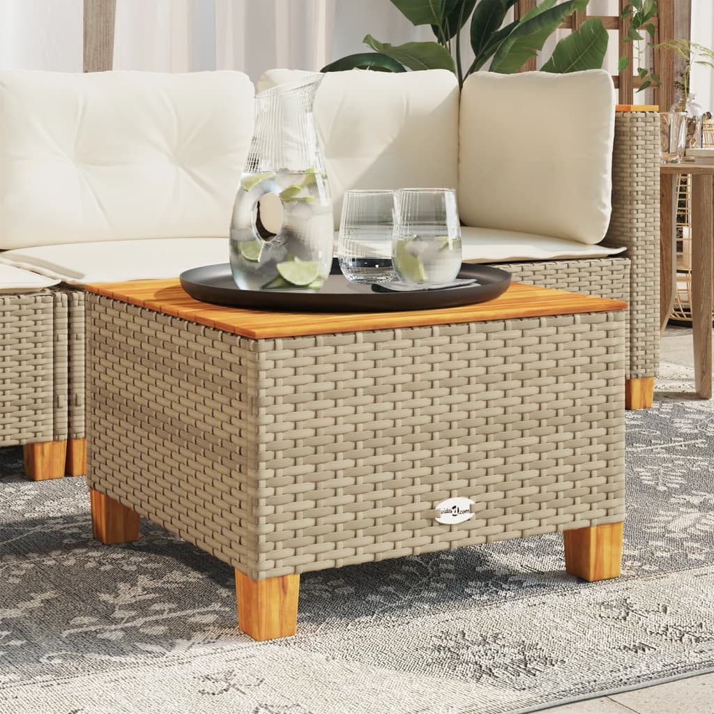 vidaXL Gartentisch Gartentisch Beige 55x55x36 cm günstig online kaufen