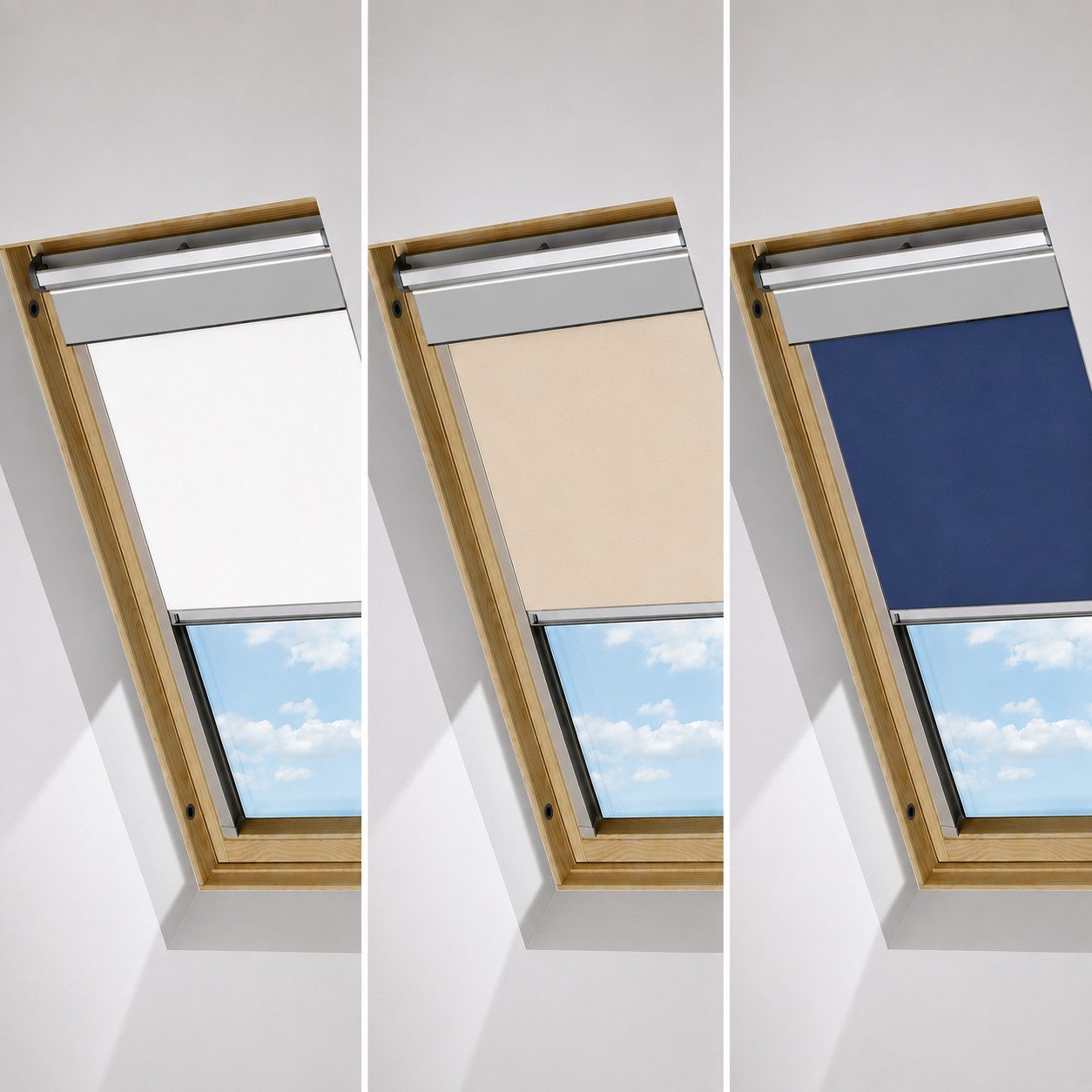 Dachfensterrollo Velux Verdunkelungsrollo für Modell GGL,GHL,GPL,GDL, GEL, Plisseeonline, verdunkelnd, zum schrauben mit seitlicher Führungsschiene, zum schrauben mit Führungsschienen