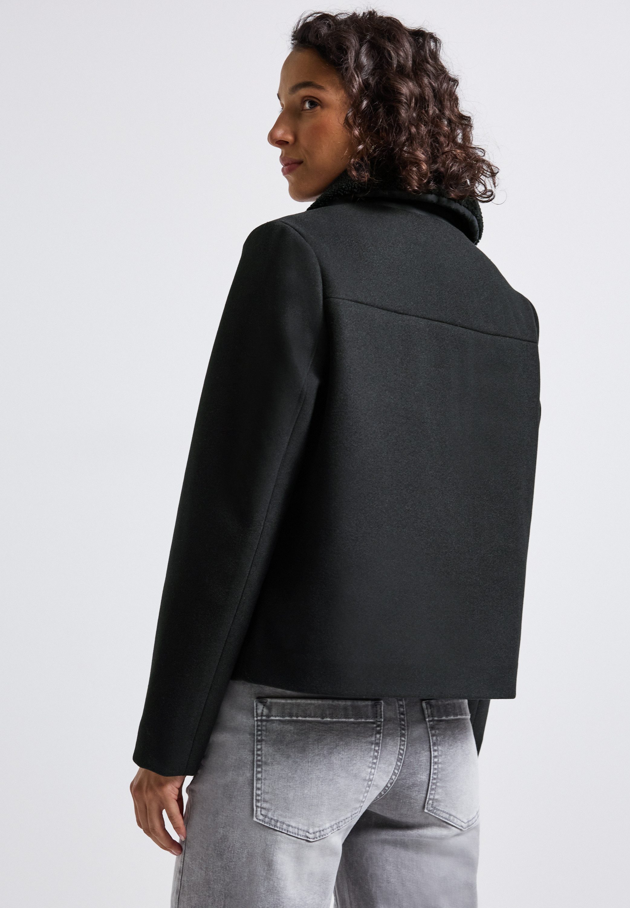 STREET ONE Kurzjacke Abnehmbarer Kragenbesatz günstig online kaufen