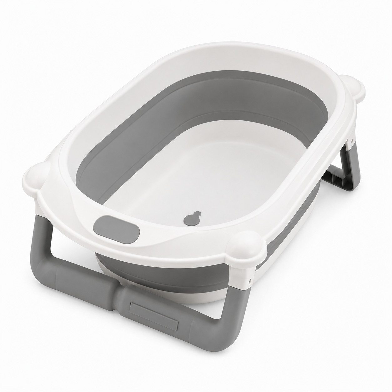 Boncuks Home Babybadewanne Faltbare Baby Badewanne mit Ablauf, rutschfest & platzsparend
