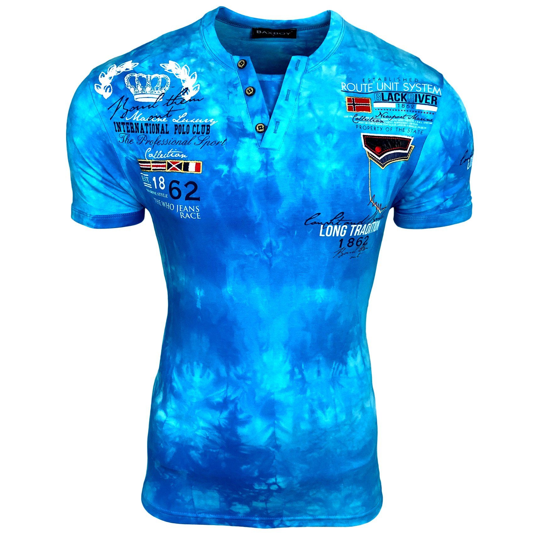 Baxboy T-Shirt Baxboy Verwaschen Kurzarm T-Shirt günstig online kaufen