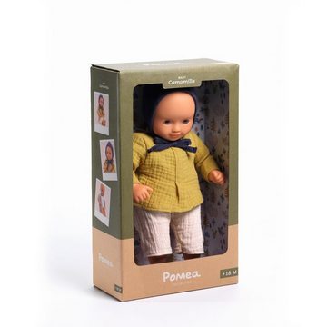 DJECO Babypuppe POMEA Puppe Camomille 32 cm groß Schlafaugen