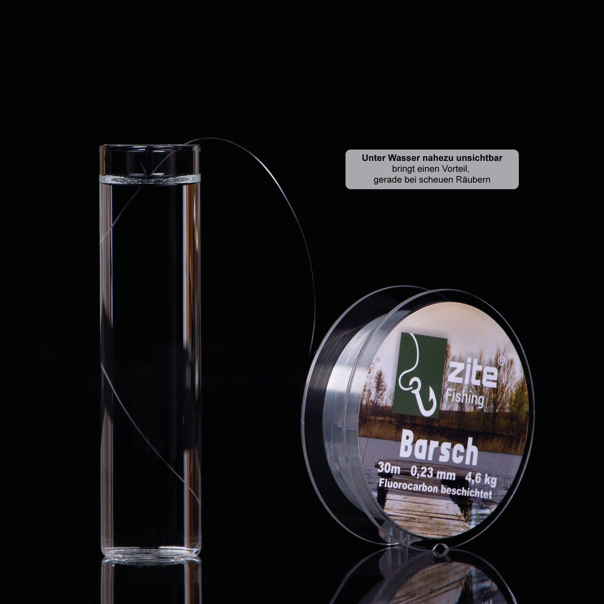 0,23-0,7mm Vorfach-Schnur Fluorocarbon Set Angelschnur - Zite Angelschnur Beschichtete