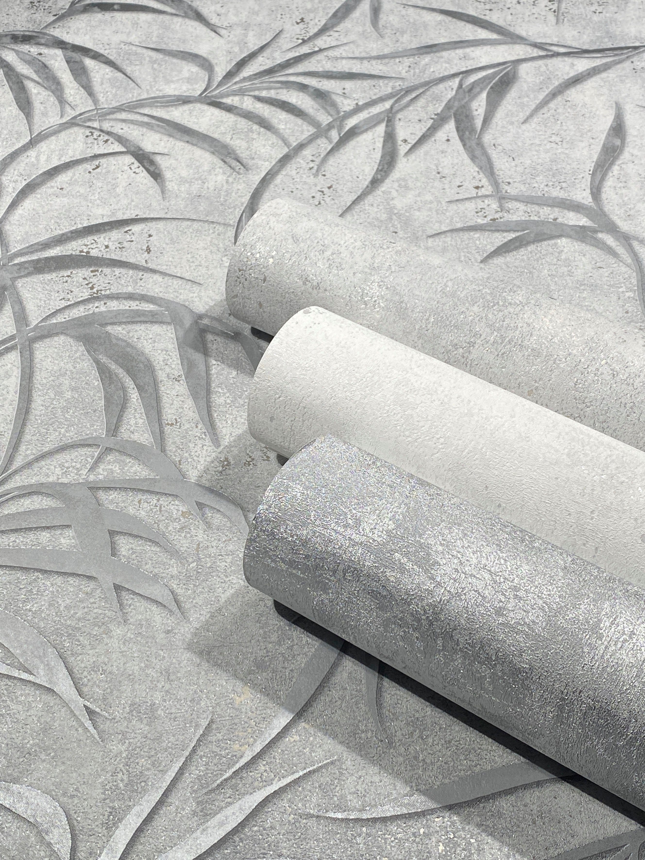 Marburg Vliestapete Concrete, strukturiert, glänzend, moderne Tapete für Wohnzimmer Schlafzimmer Küche