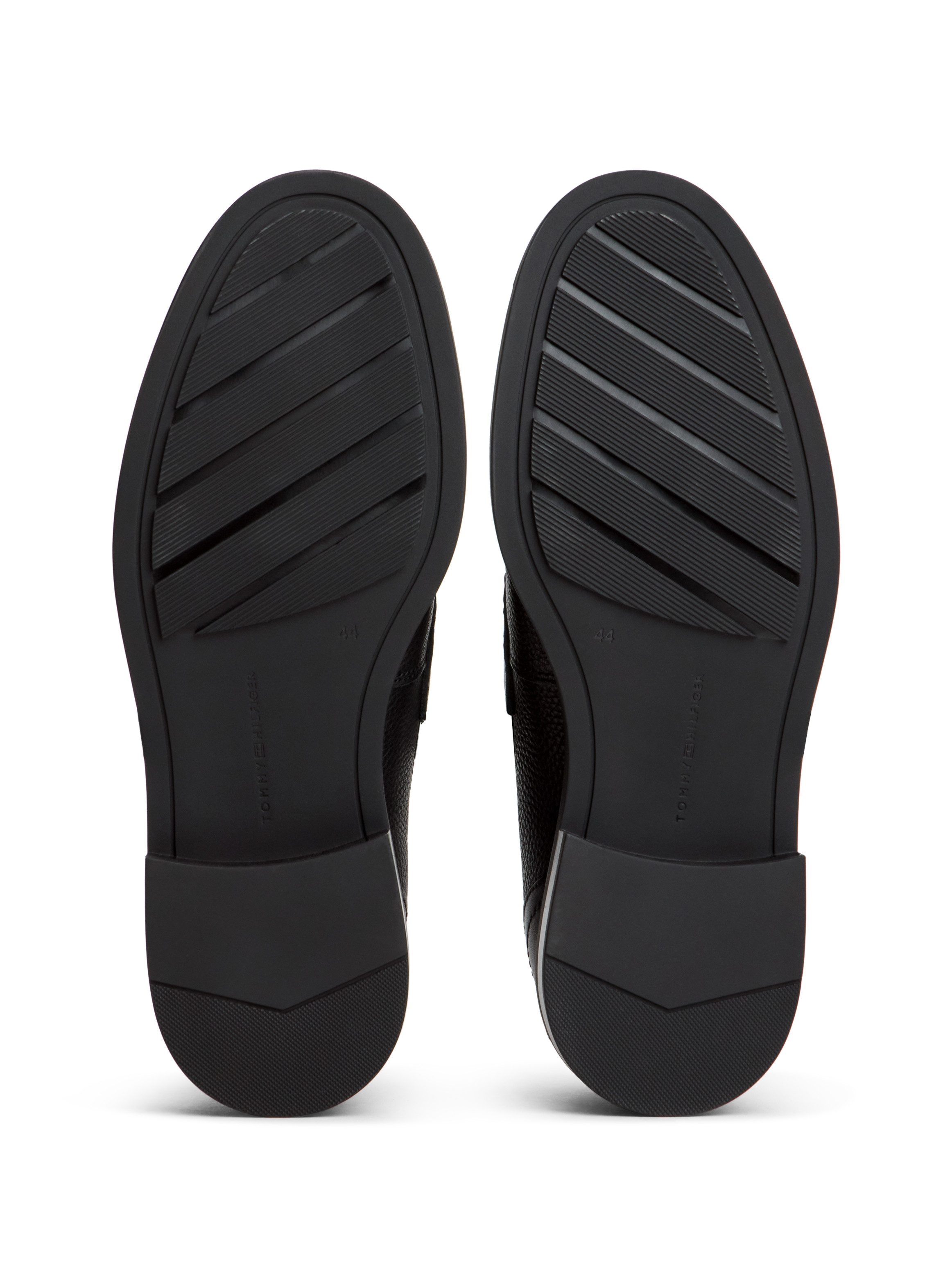 Tommy Hilfiger LTH MIX DRESS HILFIGER LOAFER Slipper Abendschuh mit modischem Zierriegel, schmale Form