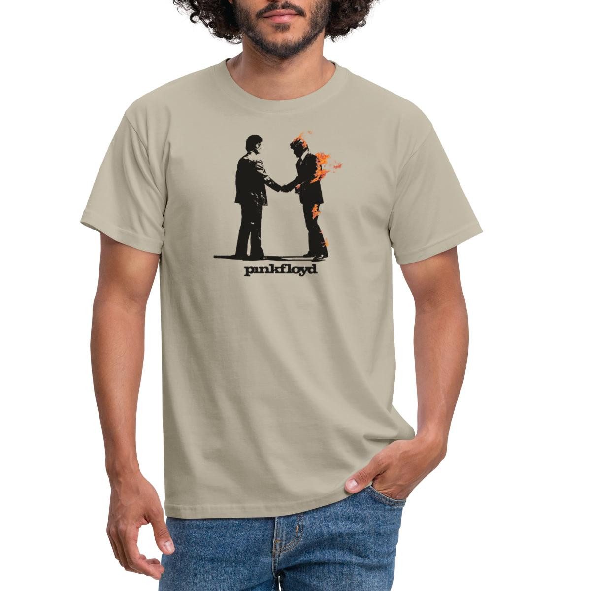 Spreadshirt T-Shirt Pink Floyd Album Cover Und Logo Männer T-Shirt (1-tlg) günstig online kaufen
