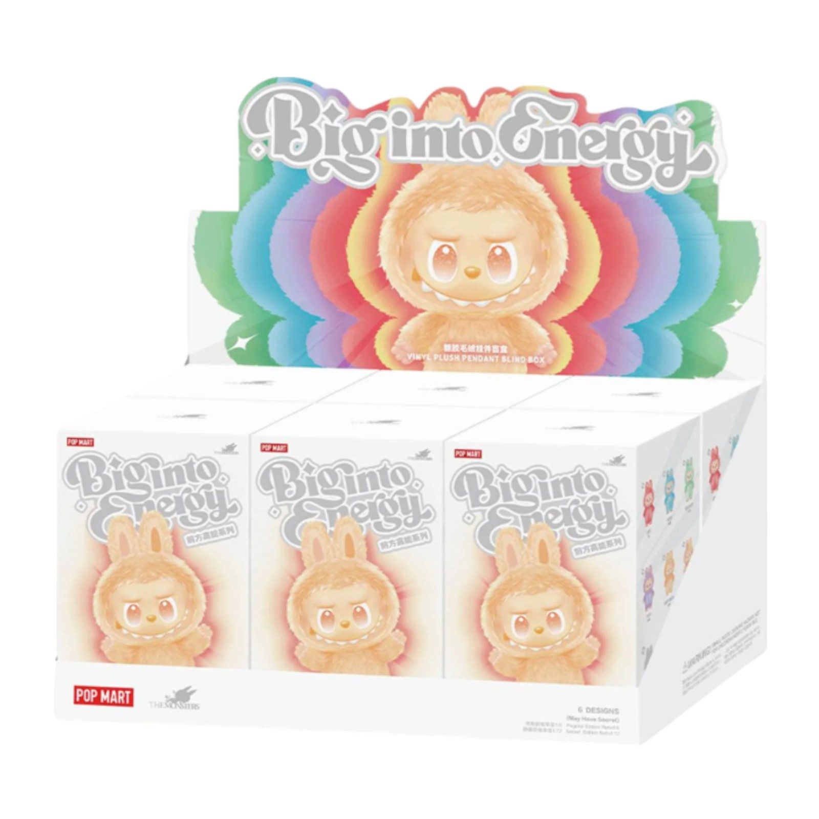 Sammelfigur Pop Mart Labubu Big into Energy Blindbox 6er Set