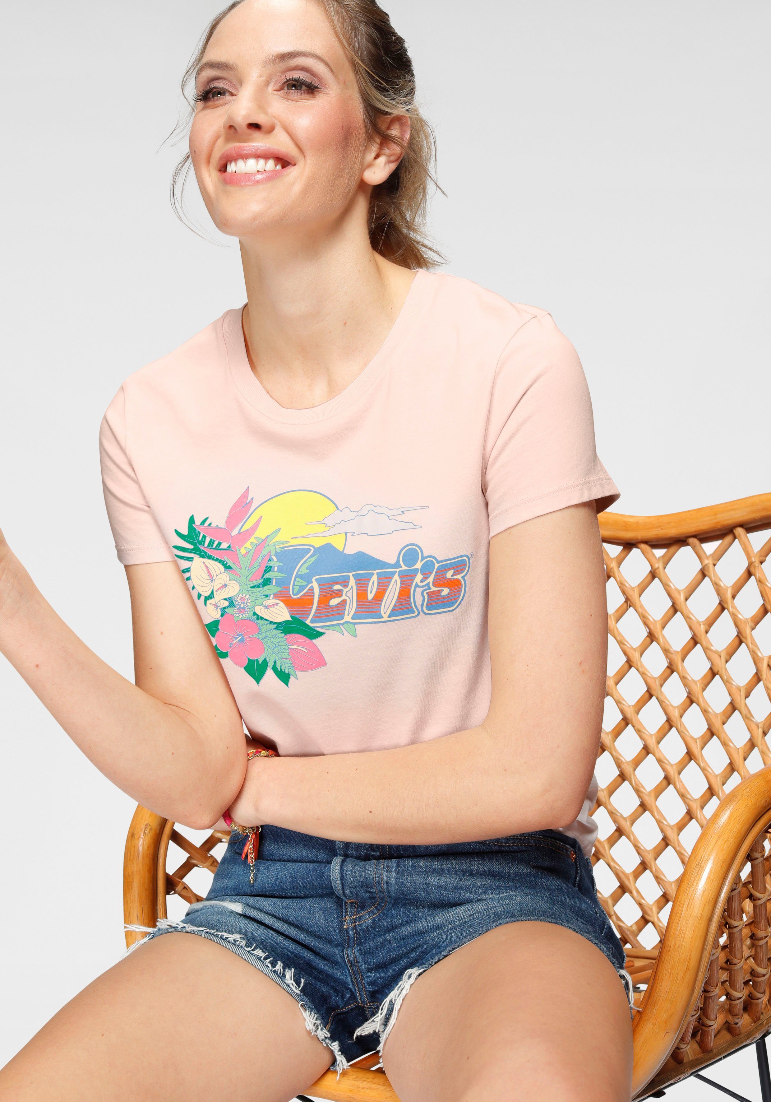 Levi's® Rundhalsshirt »The Perfect Tee« mit Print auf der Brust online  kaufen | OTTO