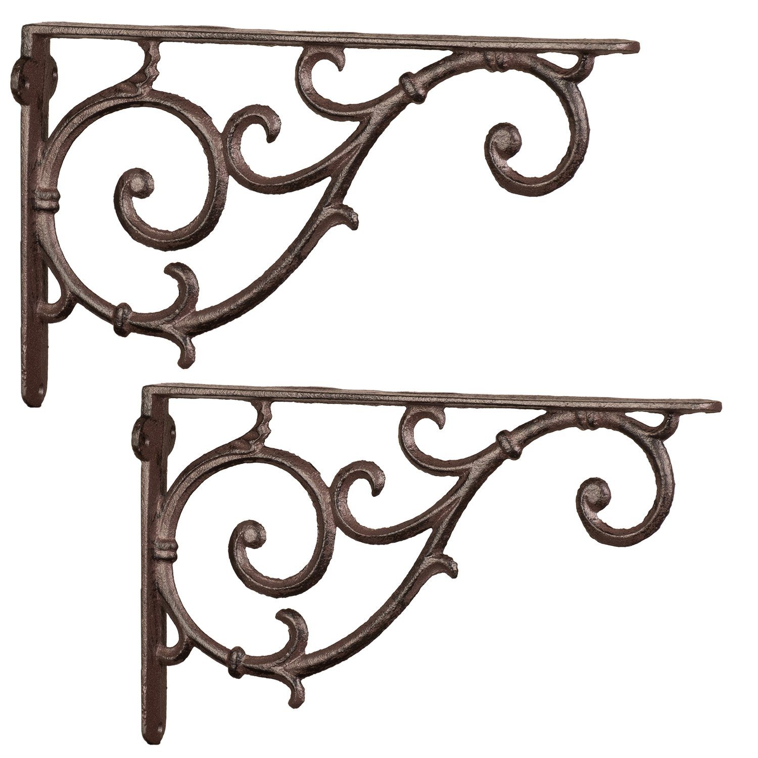 Moritz Wandregalhalter 2er Set Regalwinkel 17 x 27,5 cm Regalträger, Regalträger Regalwinkel Regalhalterung Wandregal Regal Kommode