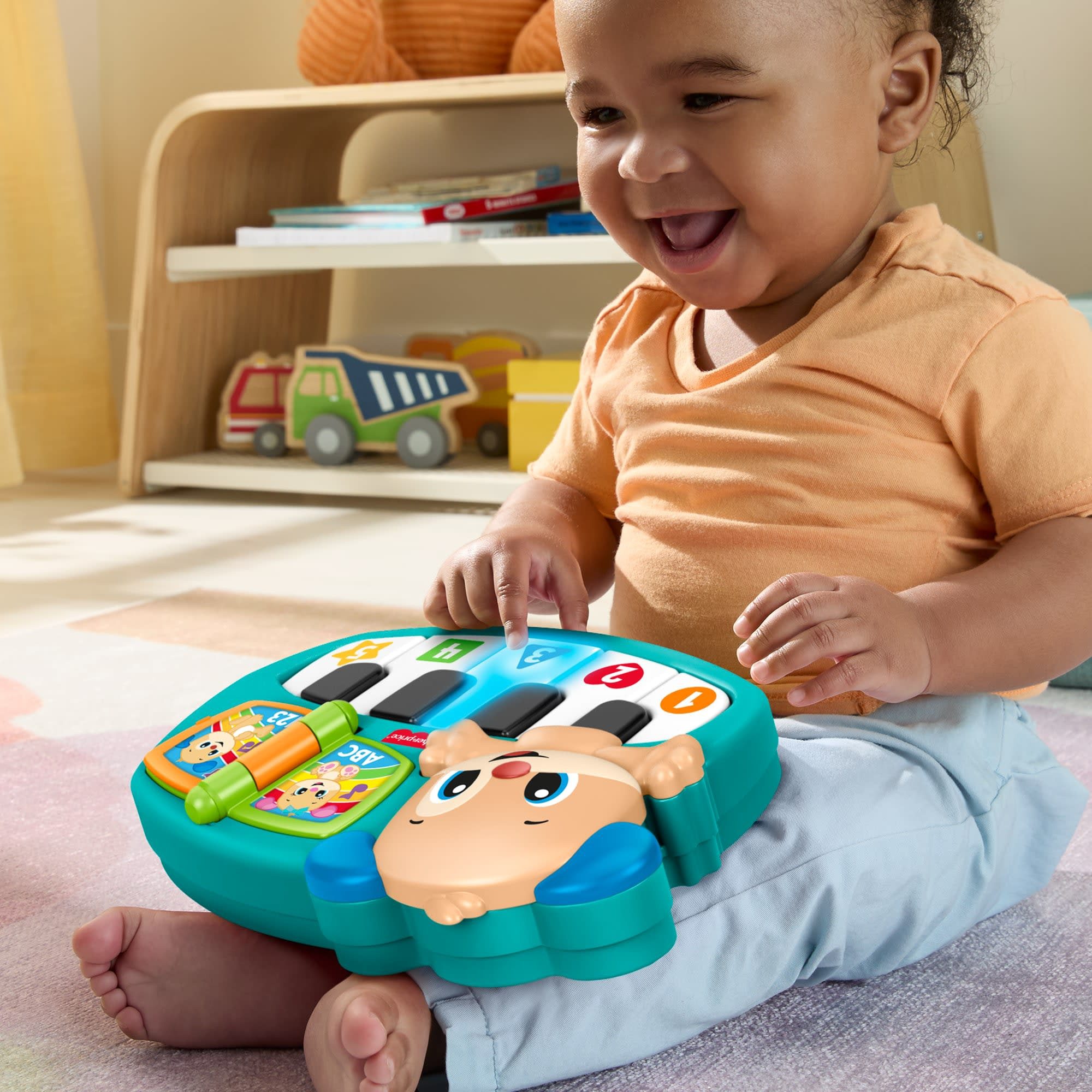 Fisher-Price® Spielzeug-Musikinstrument Lernspaß Hündchen-Piano, mit Licht- und Soundeffekt
