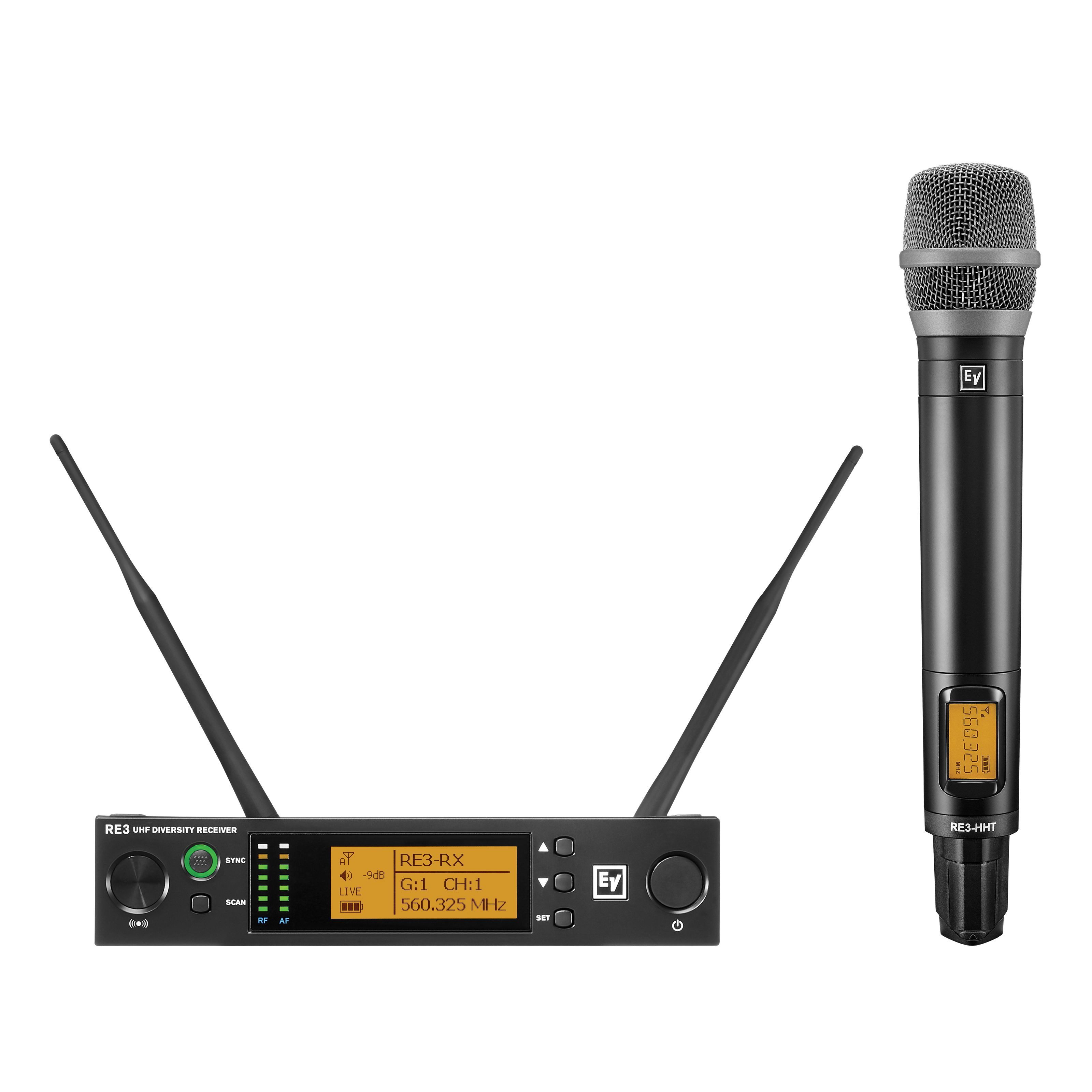 Electro Voice Mikrofon, RE3-RE520-5H 560-596MHz - Drahtlose Sendeanlage mit Handsender