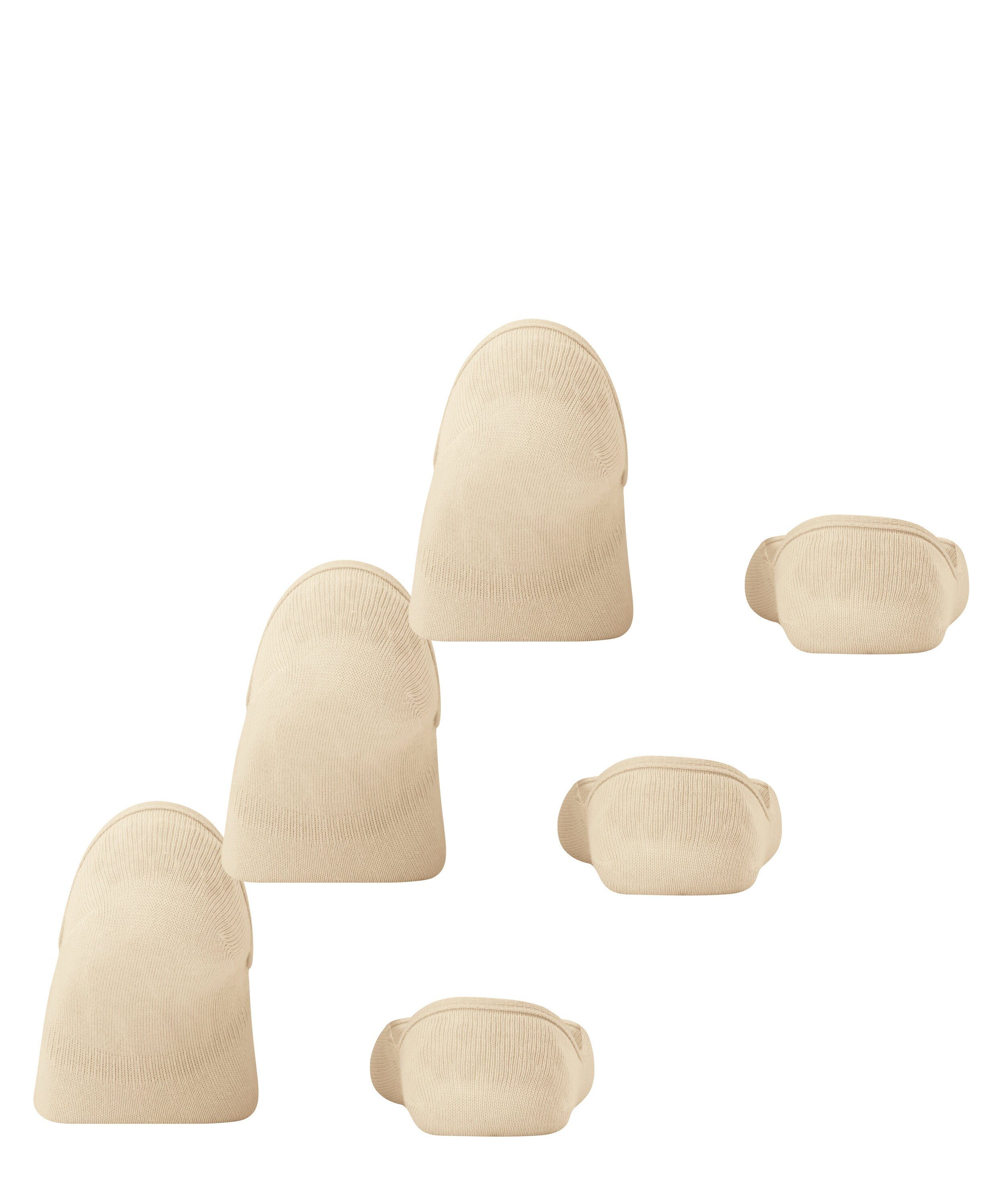 FALKE cream mit (4011) Füßlinge Anti-Slip-System Step 3-Pack