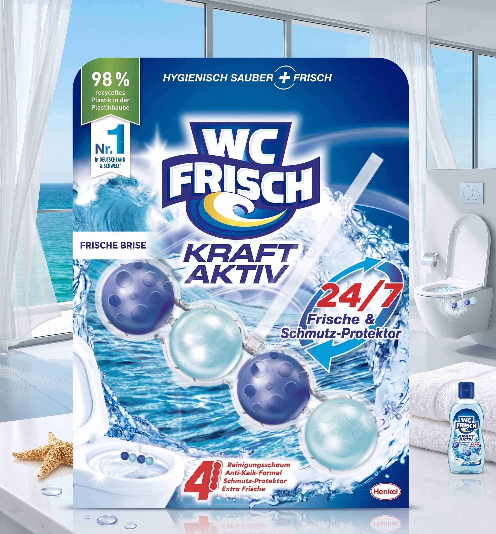 WC Frisch WC FRISCH Kraft Aktiv Duftspüler Frische Brise WC-Reiniger