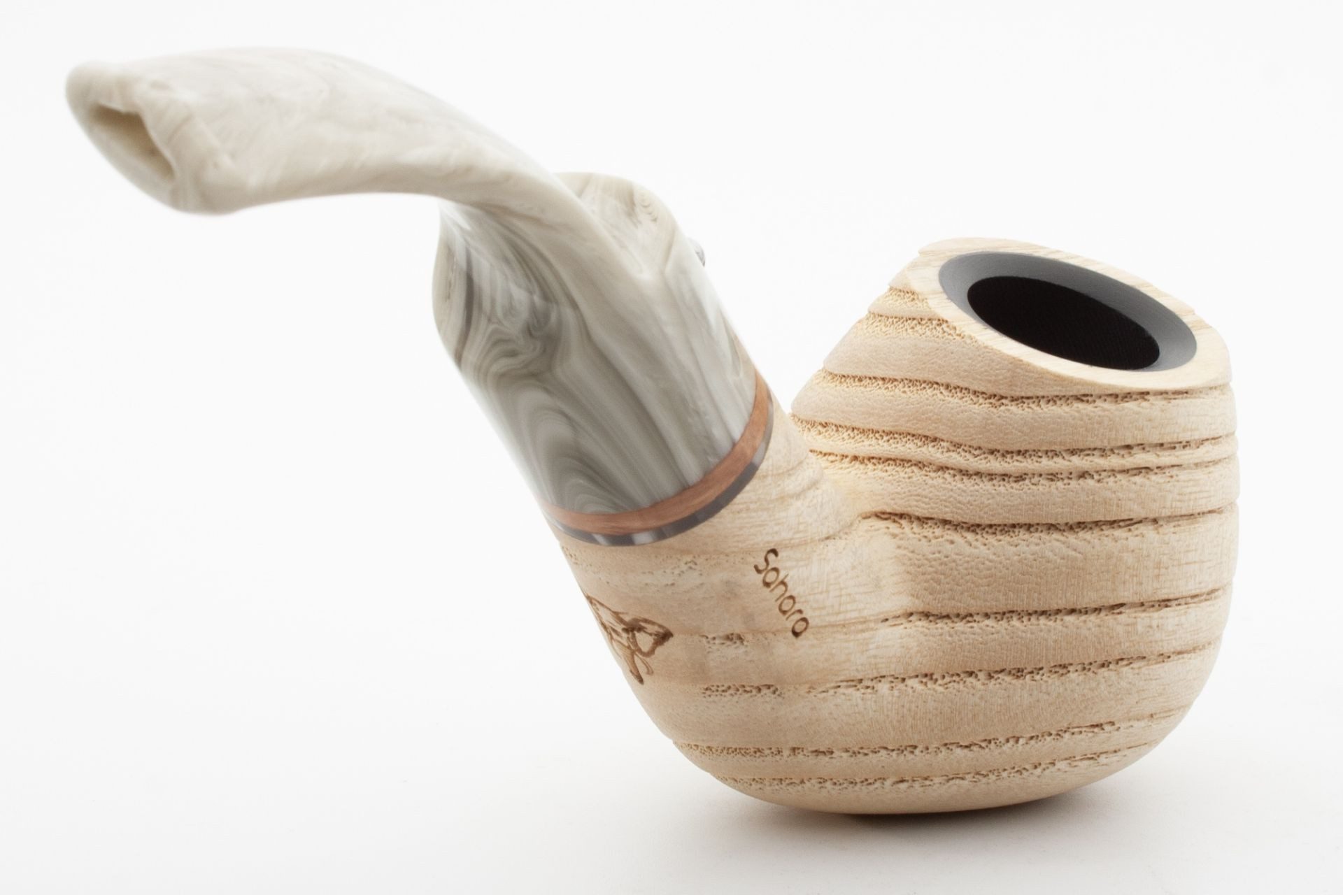 meytrade Handpfeife White Elephant Pfeife Sahara 1 Esche mit Graphit Einsatz