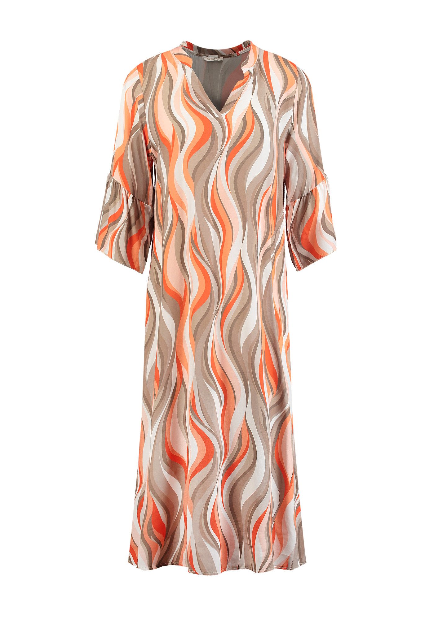 Key Largo Druckkleid WD SWIRL v-neck (1-tlg)