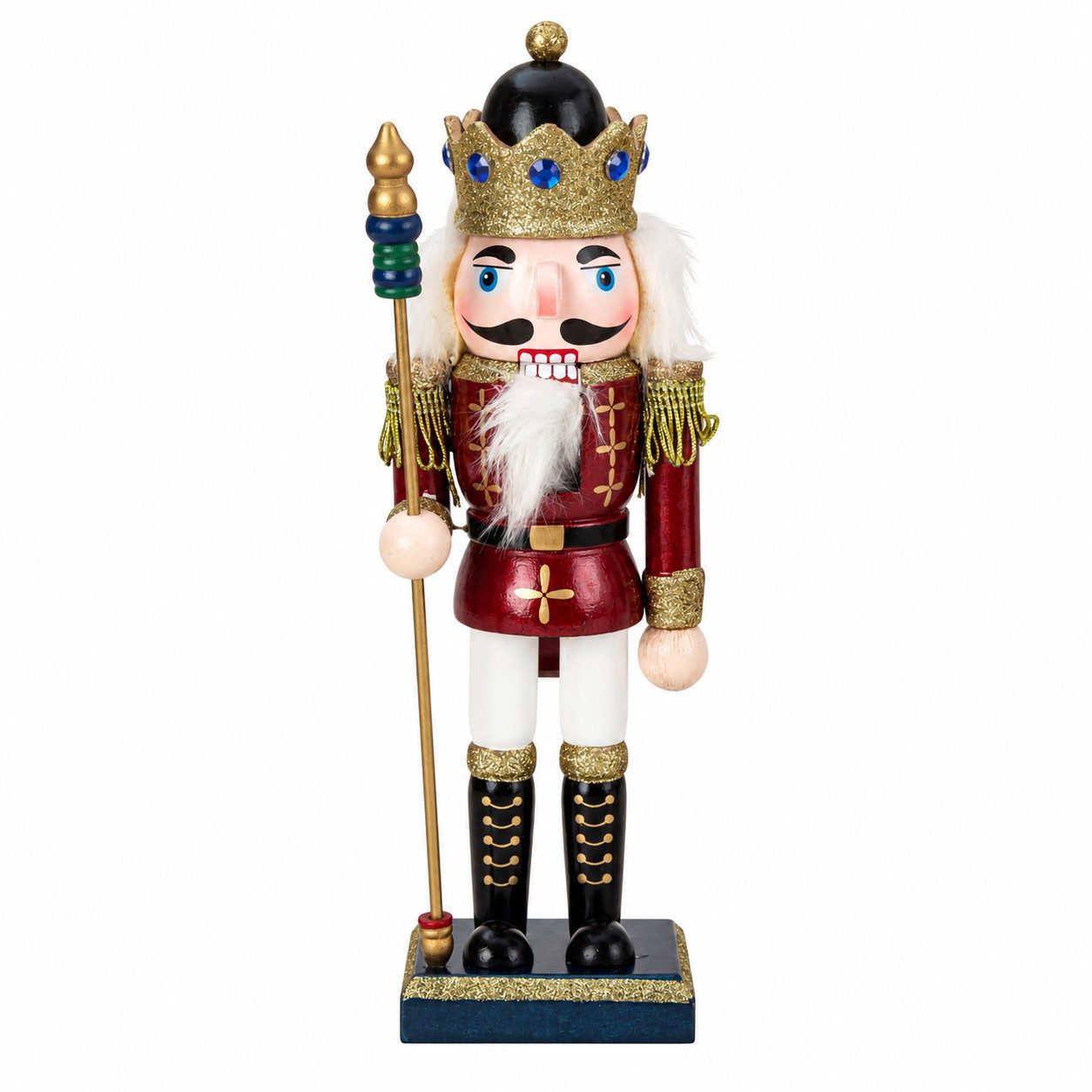 XiRRiX Nussknacker Wunderschöne Nussknacker Deko Figur Weihnachtsdeko, (H: ca. 25cm, Weihnachtsschmuck), Weihnachtsfigur aus Holz
